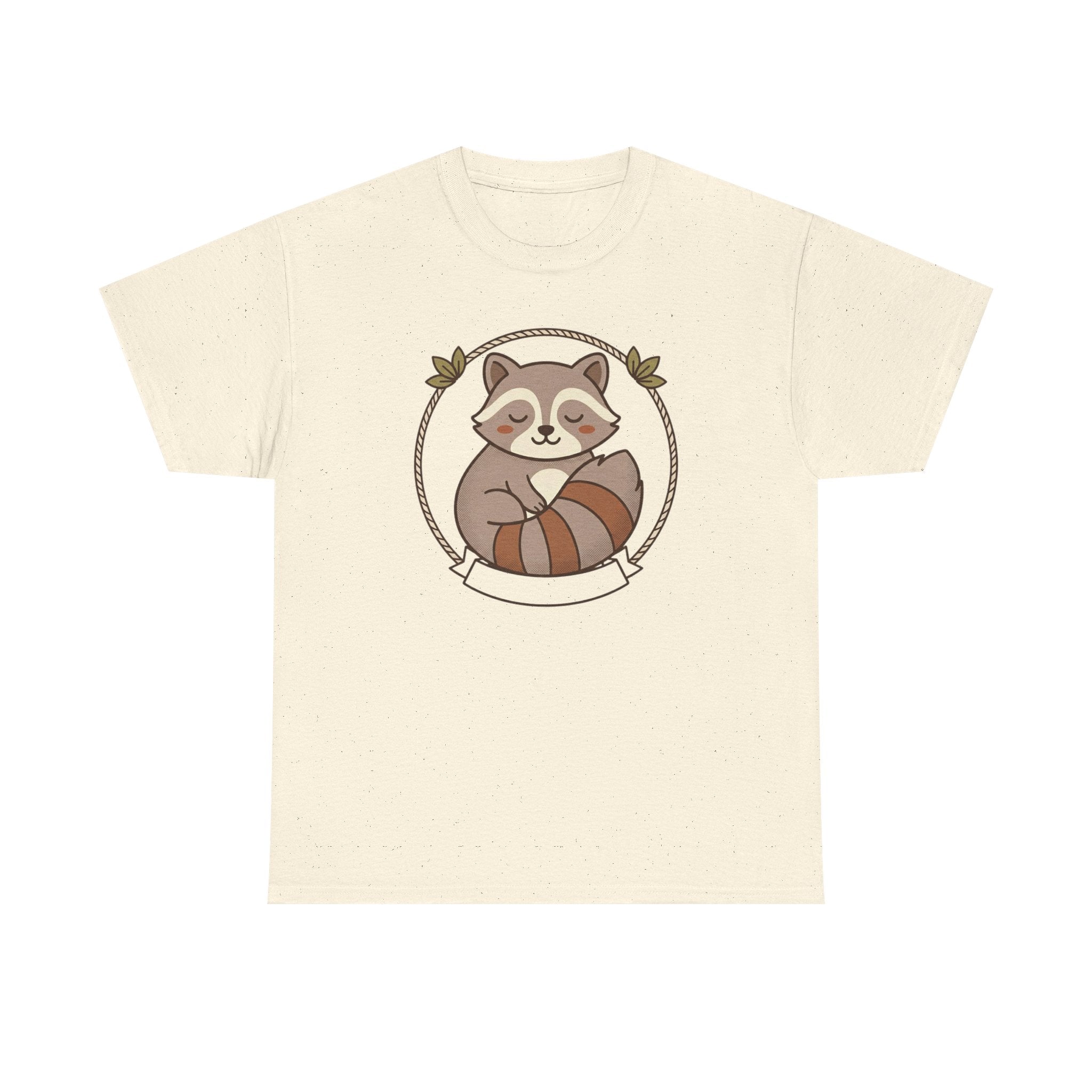 Raccoon Cute Cartoon Tee — Adorable Forest Animal Graphic T-Shirt