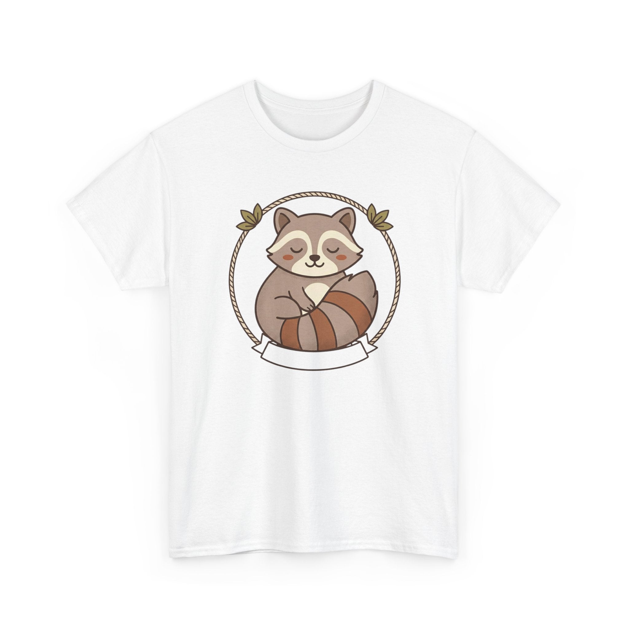 Raccoon Cute Cartoon Tee — Adorable Forest Animal Graphic T-Shirt