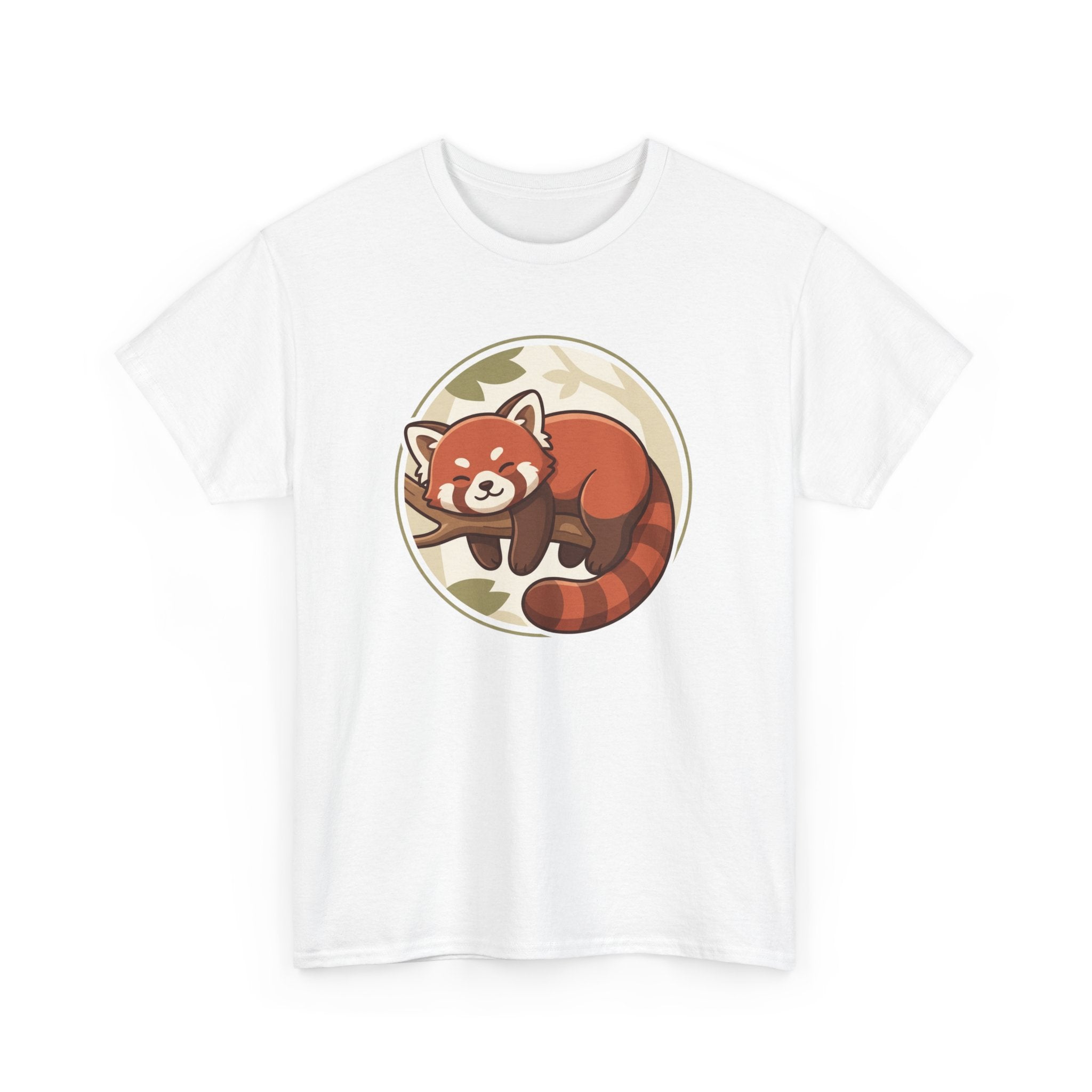 Cozy Red Panda Unisex Heavy Cotton Tee