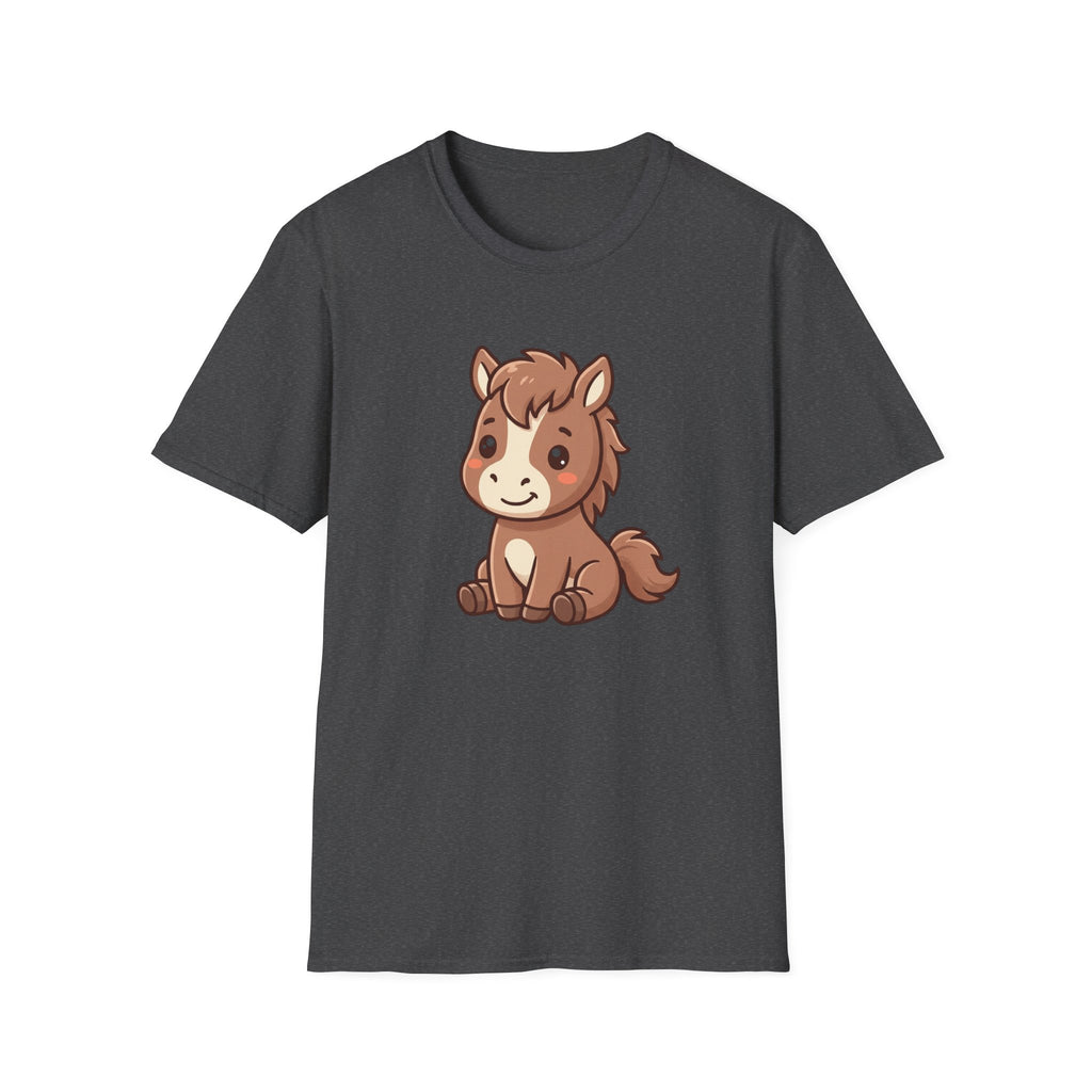 Cute Cartoon Pony T-Shirt — Adorable Kids & Adult Farm Animal Tee