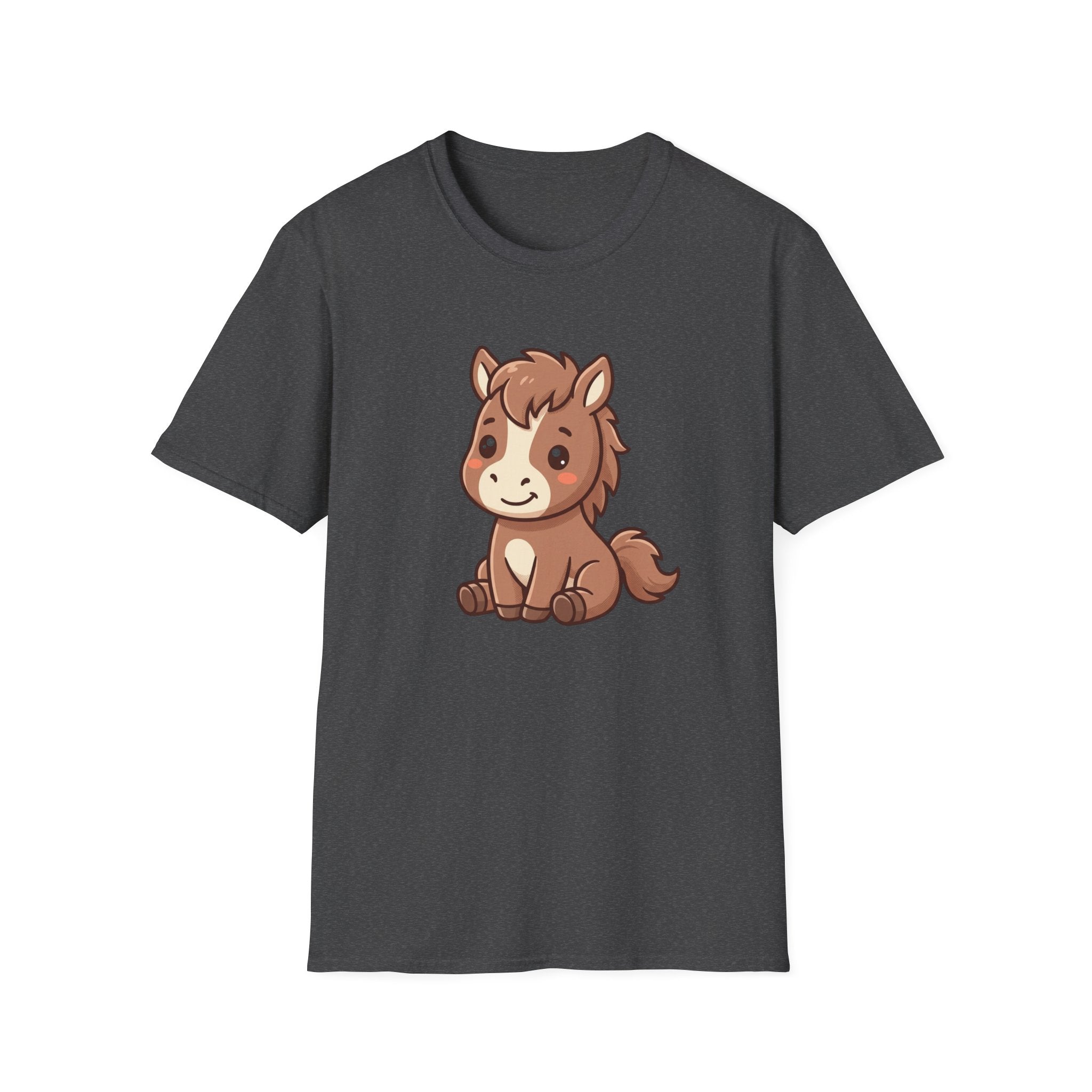 Cute Cartoon Pony T-Shirt — Adorable Kids & Adult Farm Animal Tee