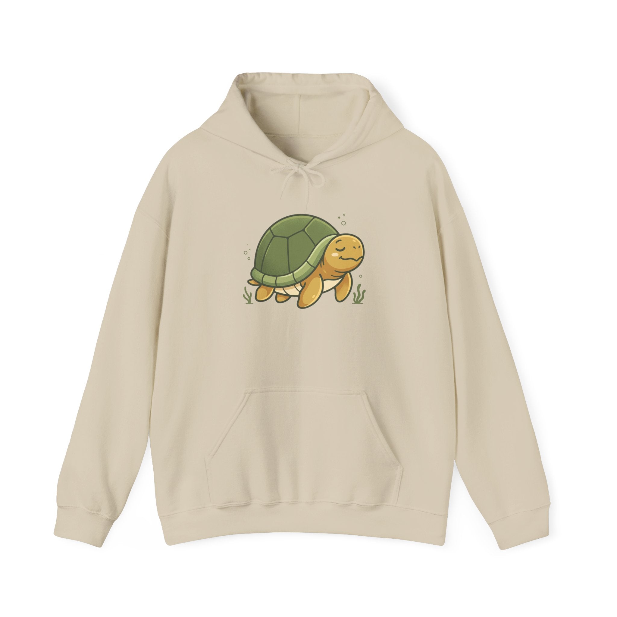 Cute Smiling Turtle Hoodie — Cozy Cartoon Tortoise Pullover