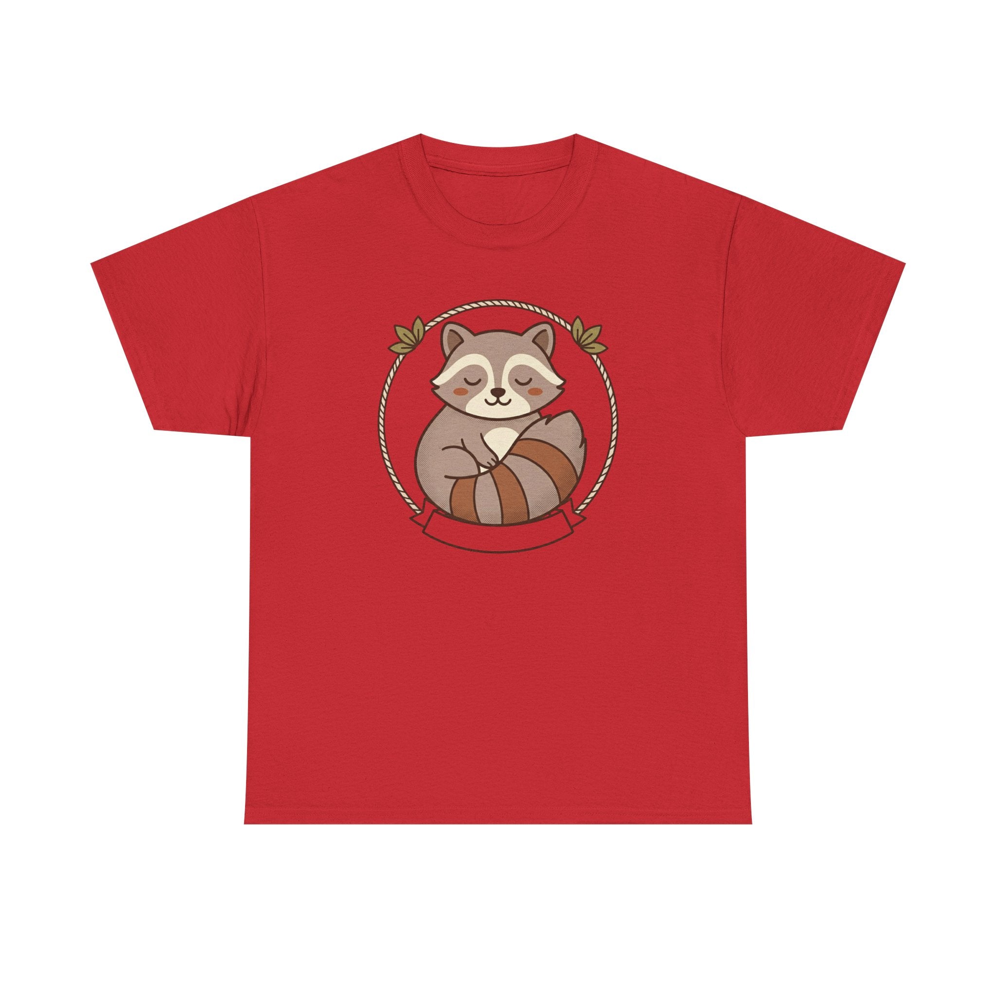 Raccoon Cute Cartoon Tee — Adorable Forest Animal Graphic T-Shirt