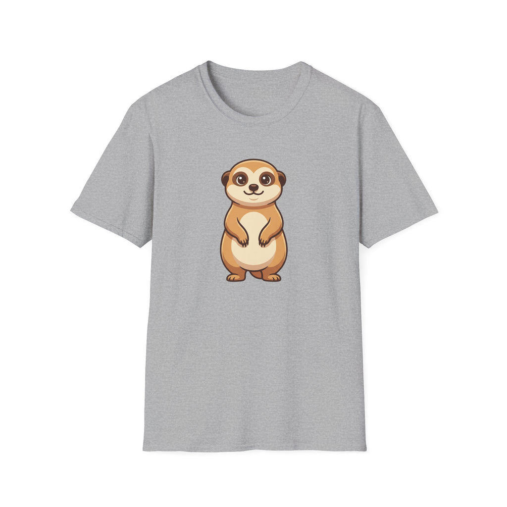 Meerkat Cute Cartoon T-Shirt — Adorable Wildlife Tee for Animal Lovers