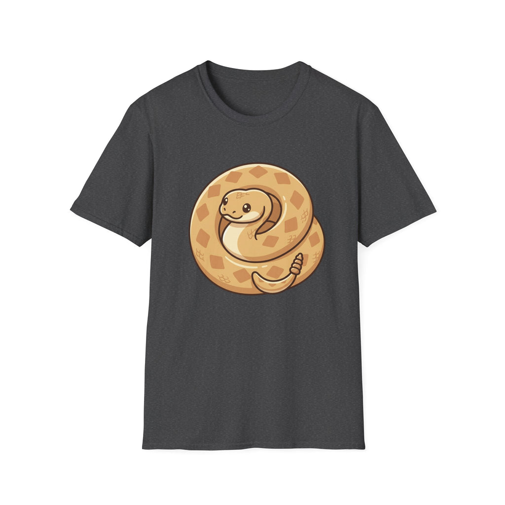 Cute Coiled Snake T-Shirt — Cartoon Gopher Snake Graphic Tee