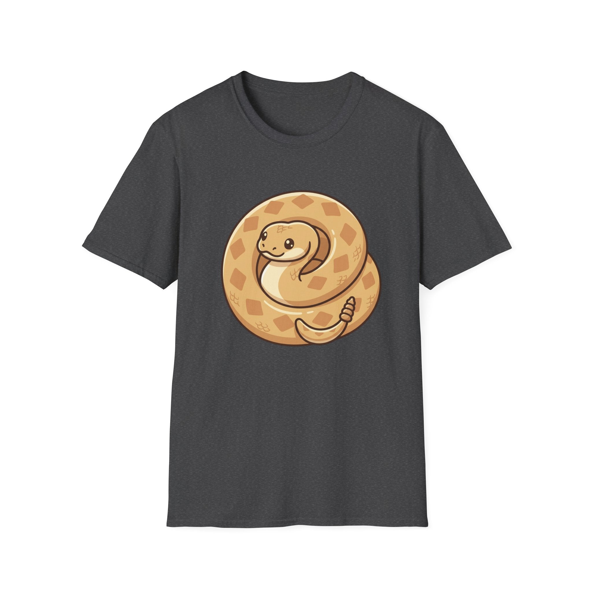 Cute Coiled Snake T-Shirt — Cartoon Gopher Snake Graphic Tee