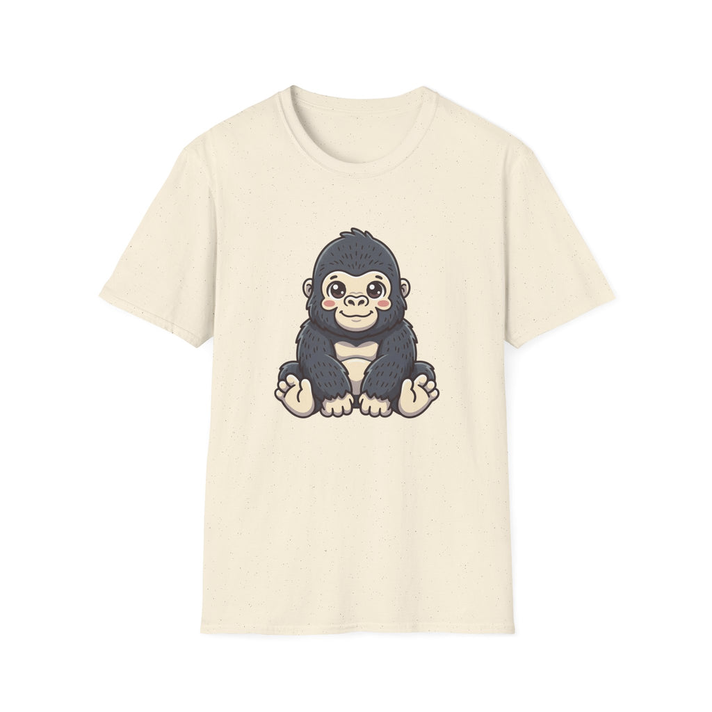 Cute Baby Gorilla T-Shirt — Adorable Cartoon Ape Tee for Animal Lovers