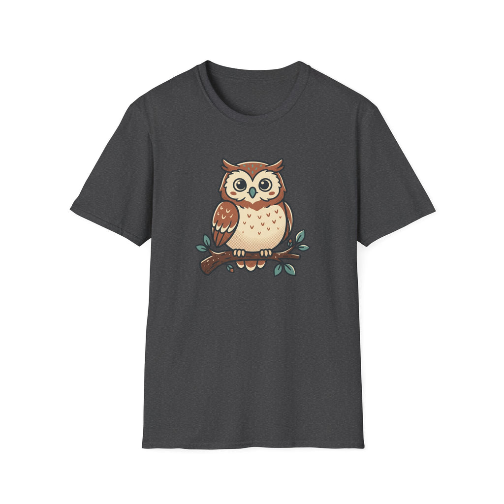 Owl Graphic T-Shirt — Cute Woodland Owl Tee for Nature Lovers