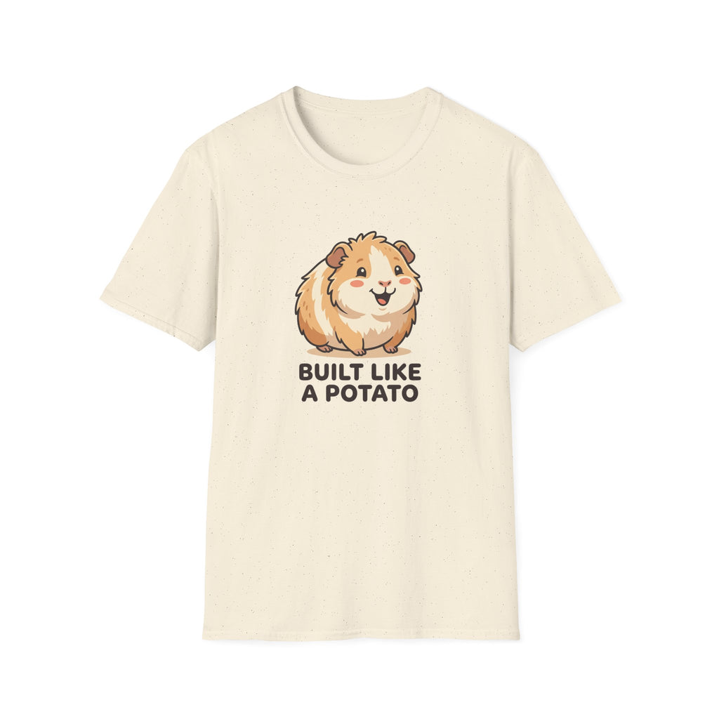 Cute Guinea Pig 'Built Like a Potato' Graphic Tee