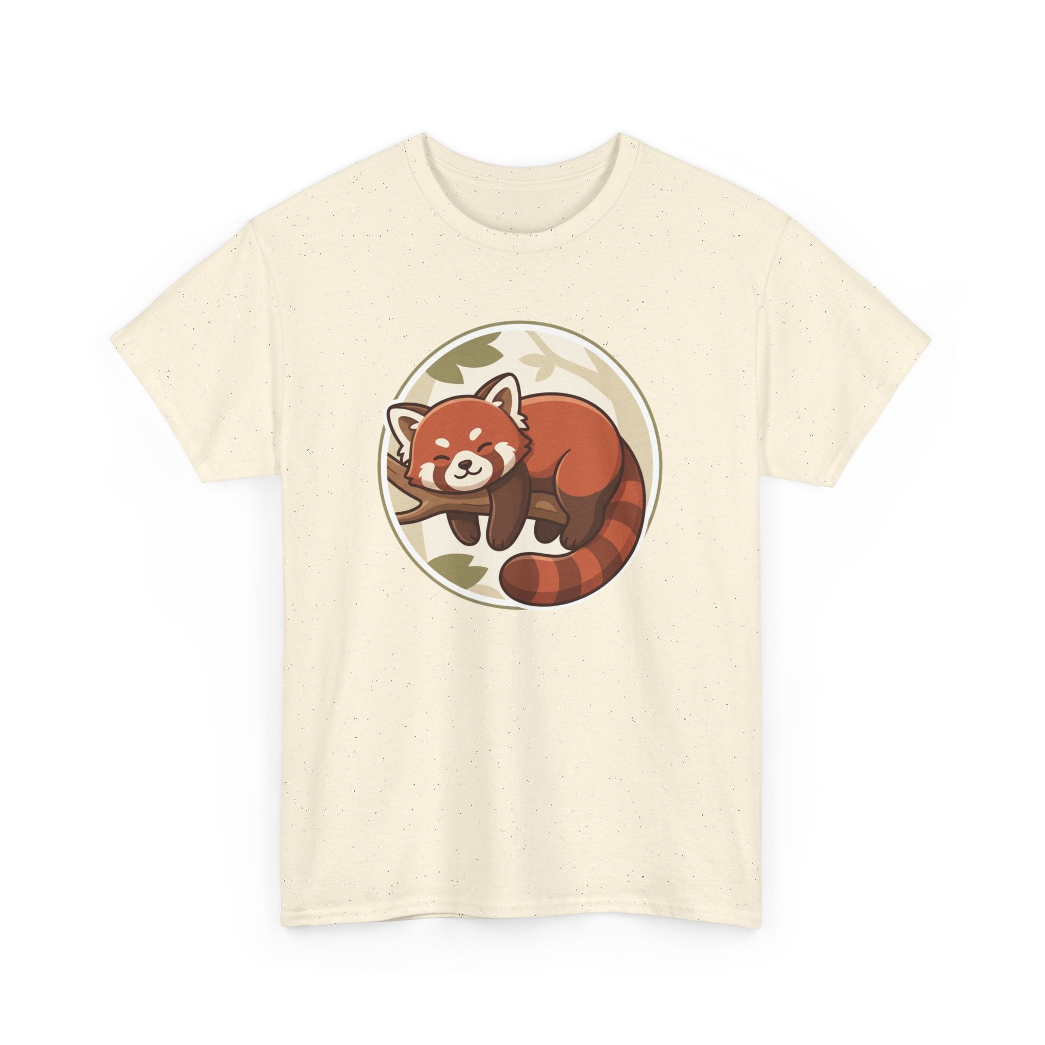Cozy Red Panda Unisex Heavy Cotton Tee