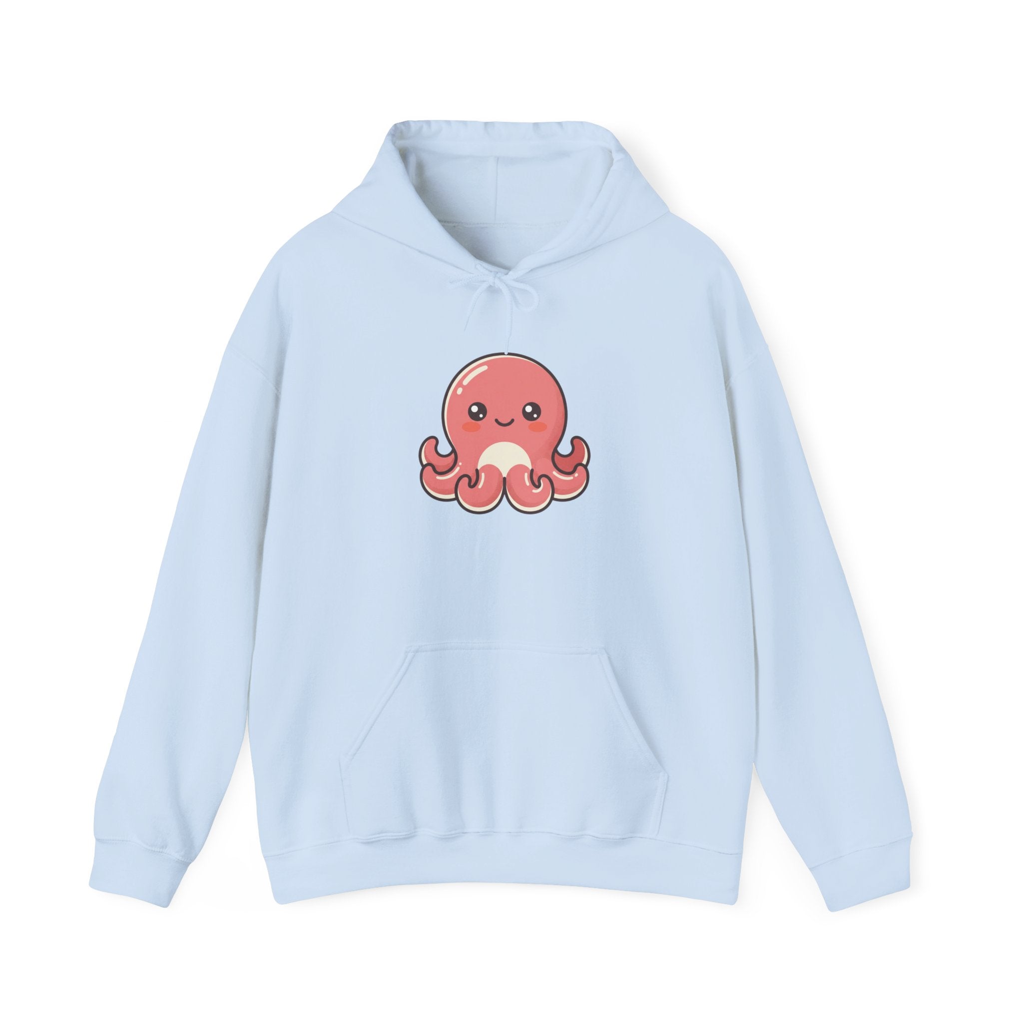Cute Pink Octopus Hoodie – Kawaii Marine Animal Pullover