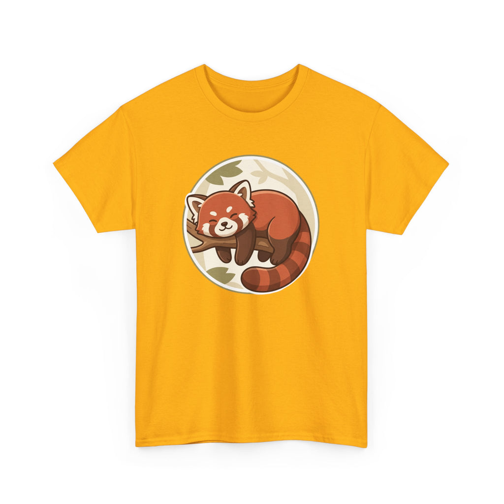Cozy Red Panda Unisex Heavy Cotton Tee