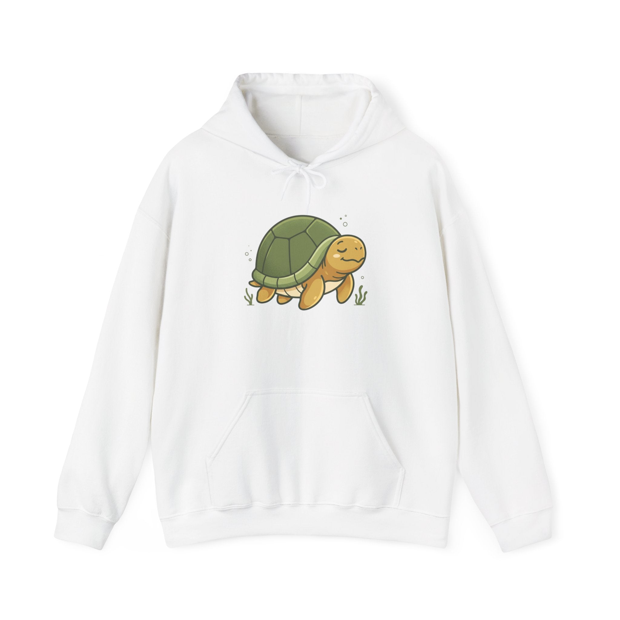 Cute Smiling Turtle Hoodie — Cozy Cartoon Tortoise Pullover