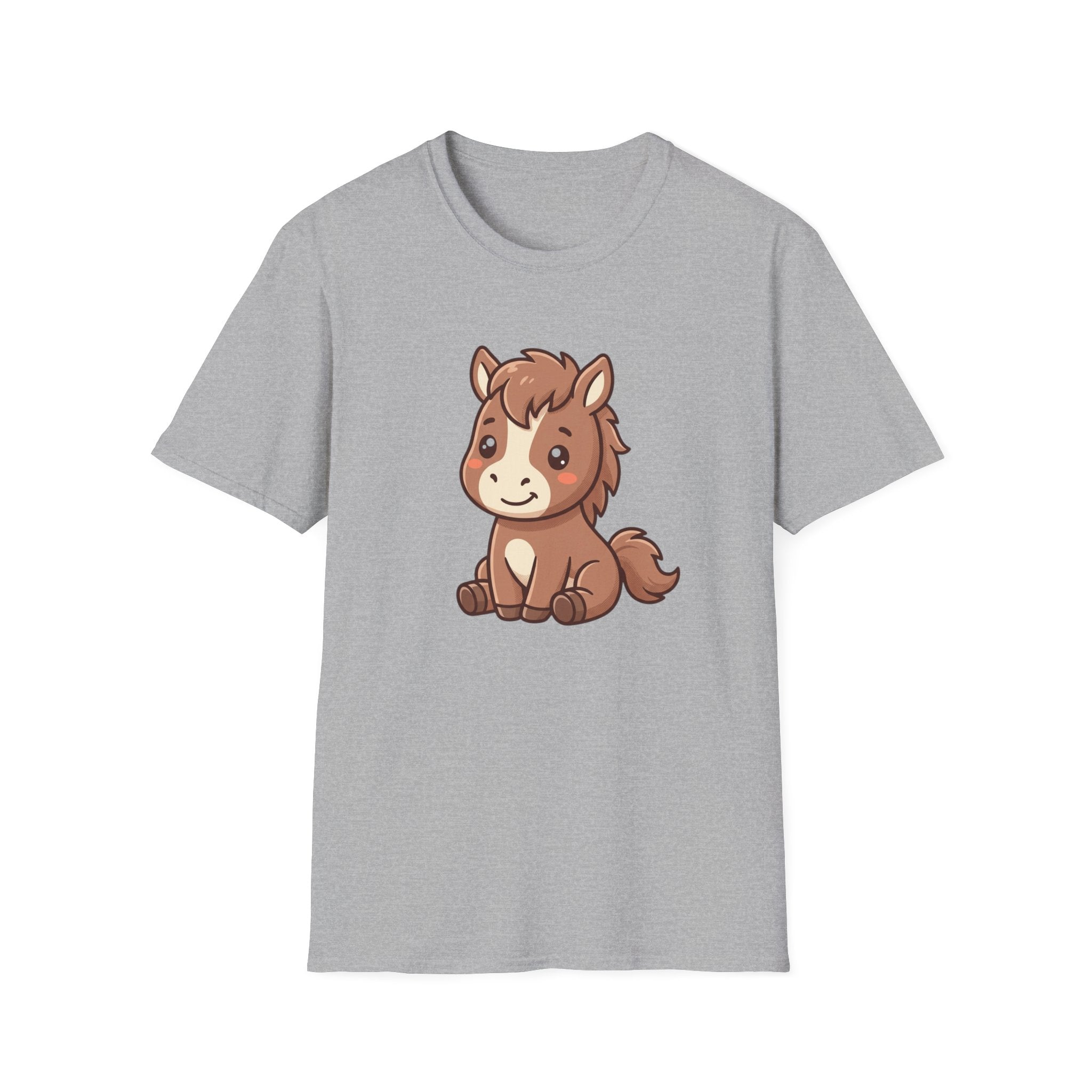 Cute Cartoon Pony T-Shirt — Adorable Kids & Adult Farm Animal Tee