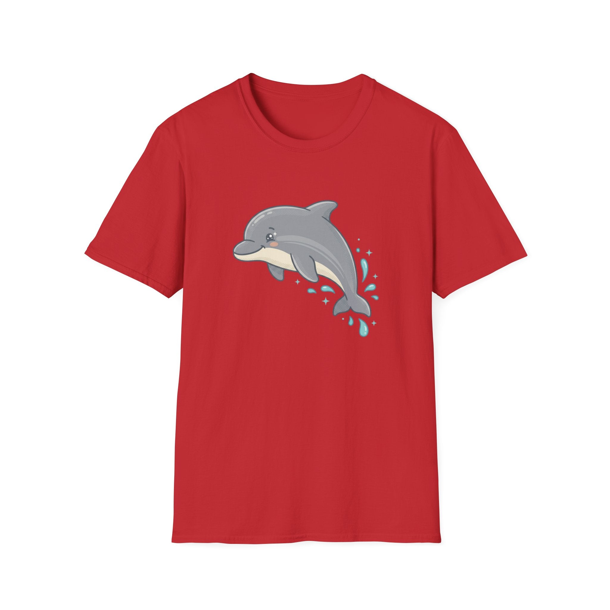 Dolphin Cute Graphic T-Shirt — Playful Jumping Dolphin Tee