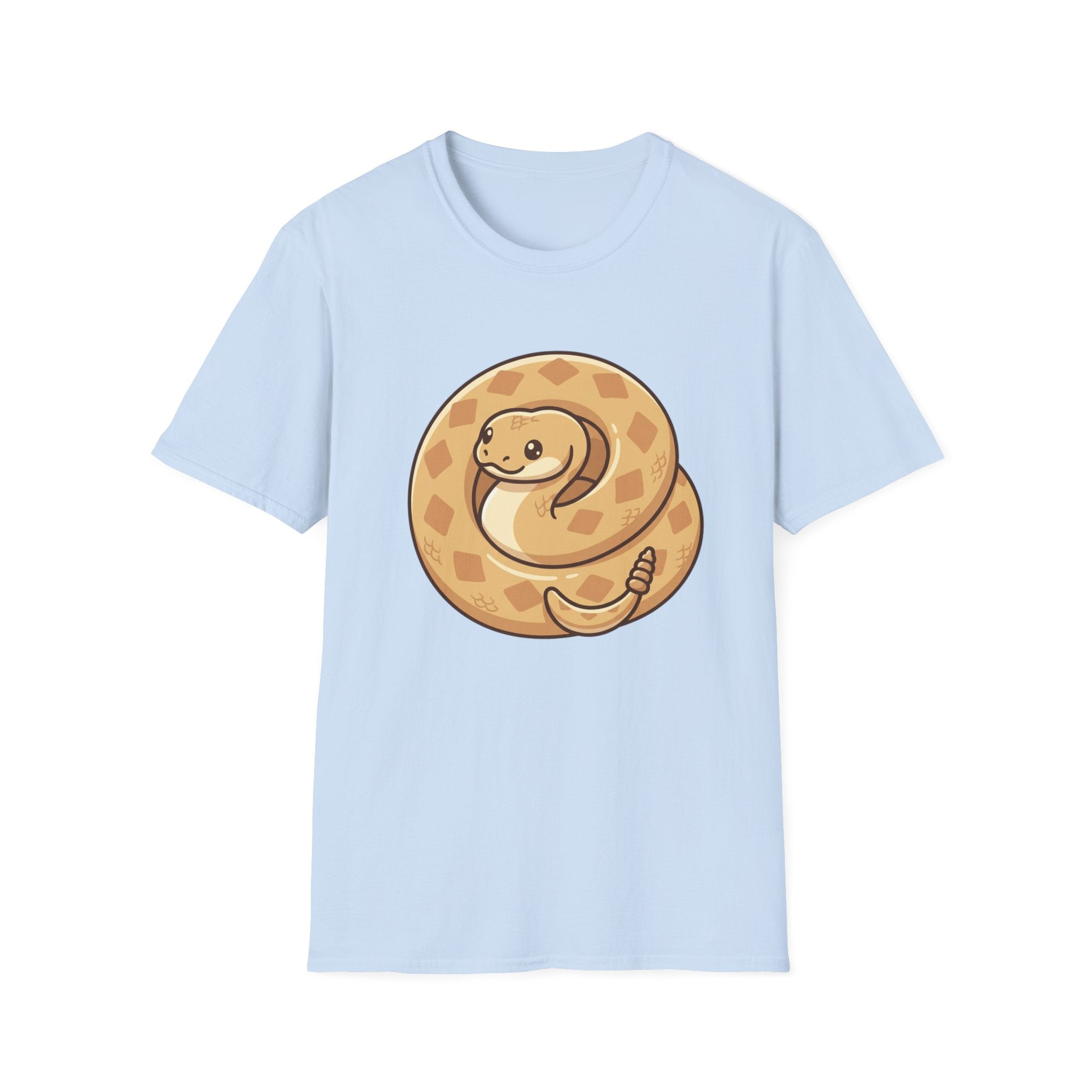 Cute Coiled Snake T-Shirt — Cartoon Gopher Snake Graphic Tee