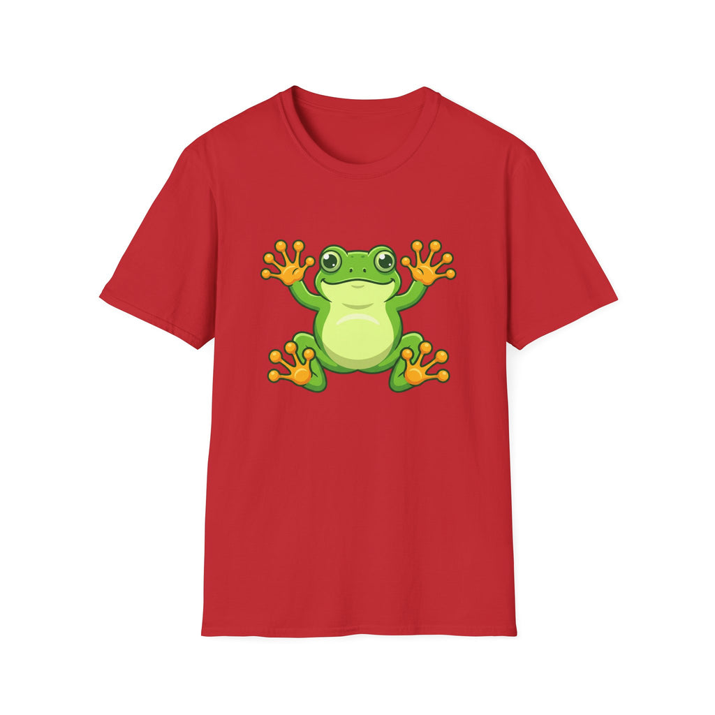Cute Green Frog Graphic T-Shirt — Playful Tree Frog Tee