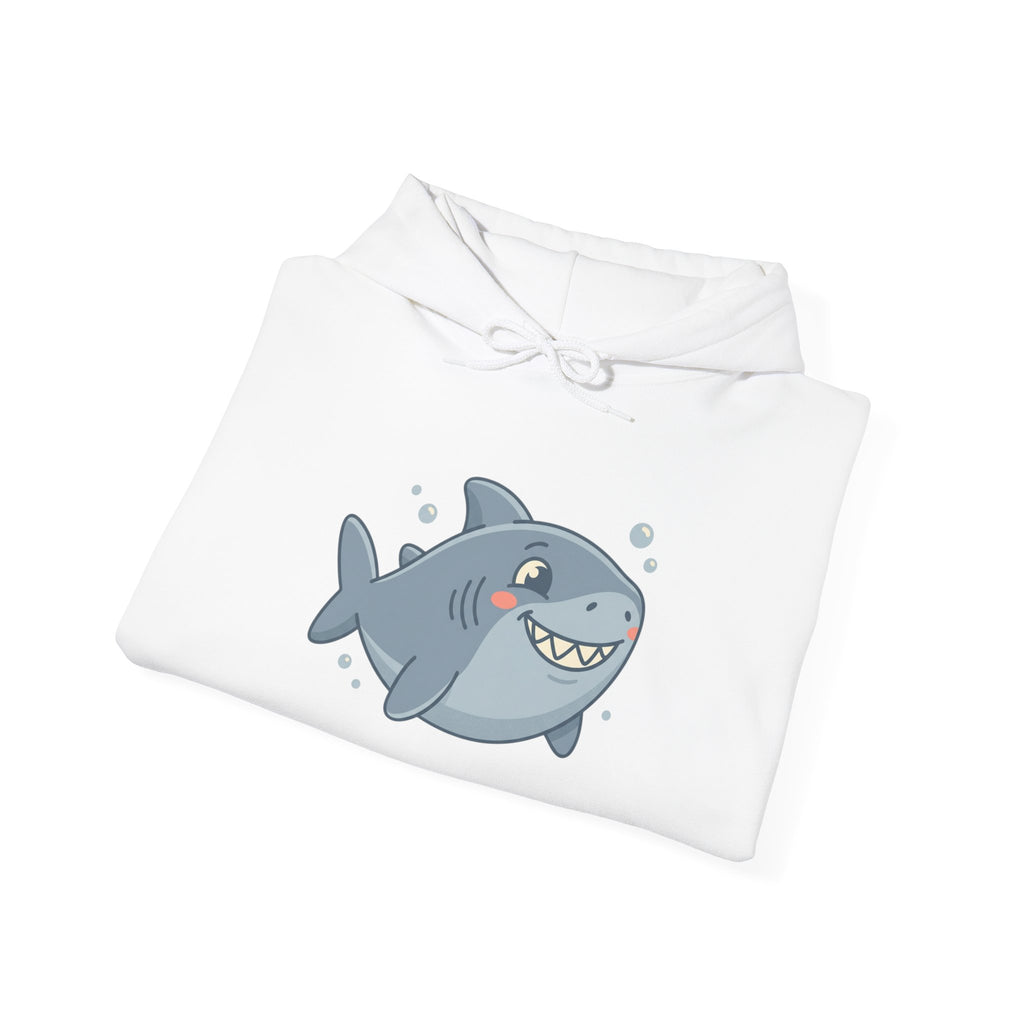 Cute Smiling Shark Hoodie – Cartoon Ocean Shark Pullover