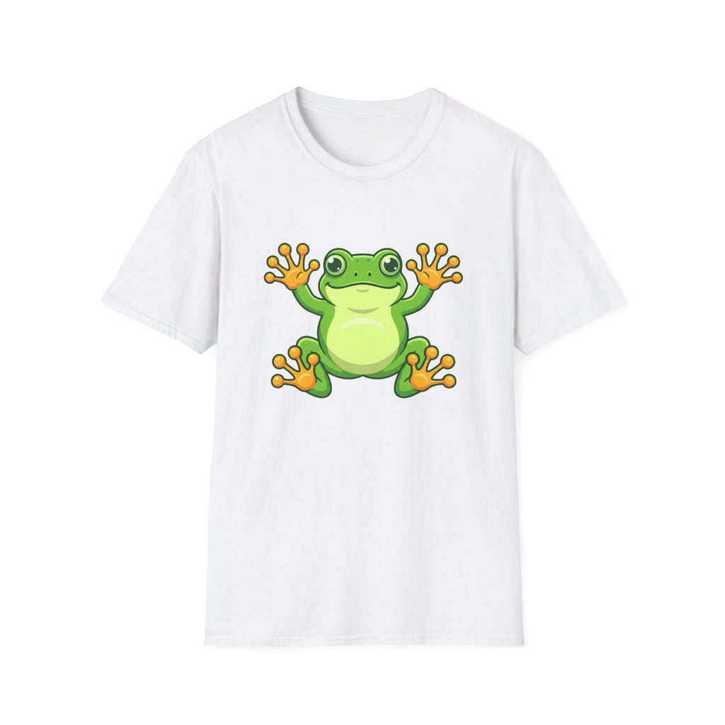 Cute Green Frog Graphic T-Shirt — Playful Tree Frog Tee