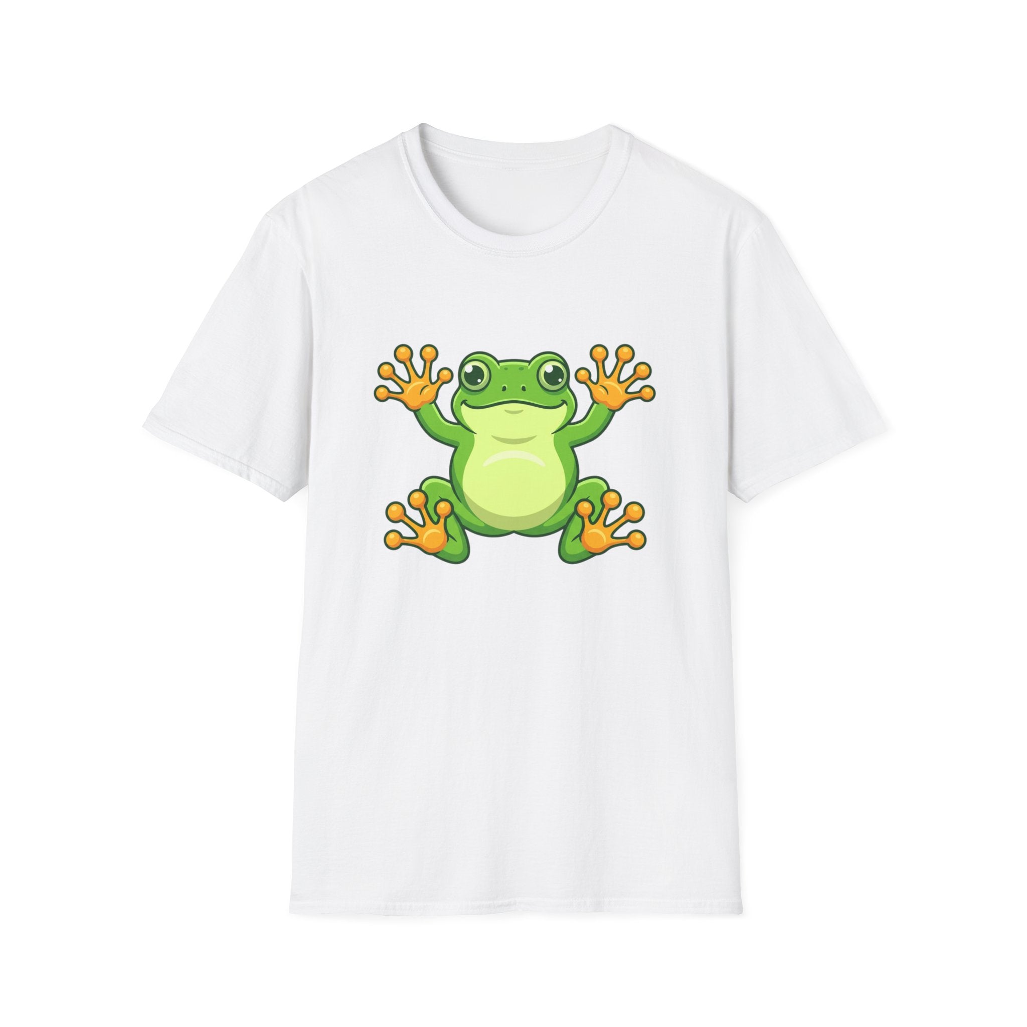 Cute Green Frog Graphic T-Shirt — Playful Tree Frog Tee