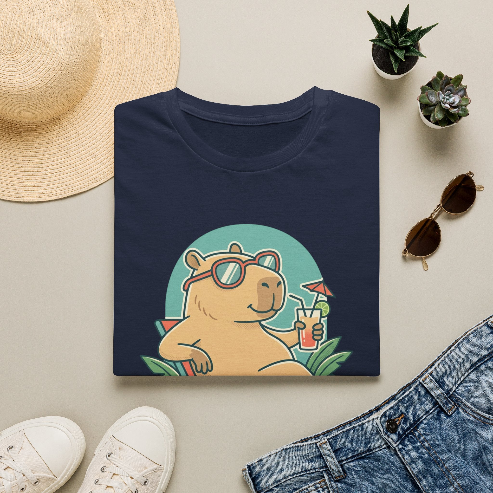 Capybara Mode Unisex Softstyle T-Shirt