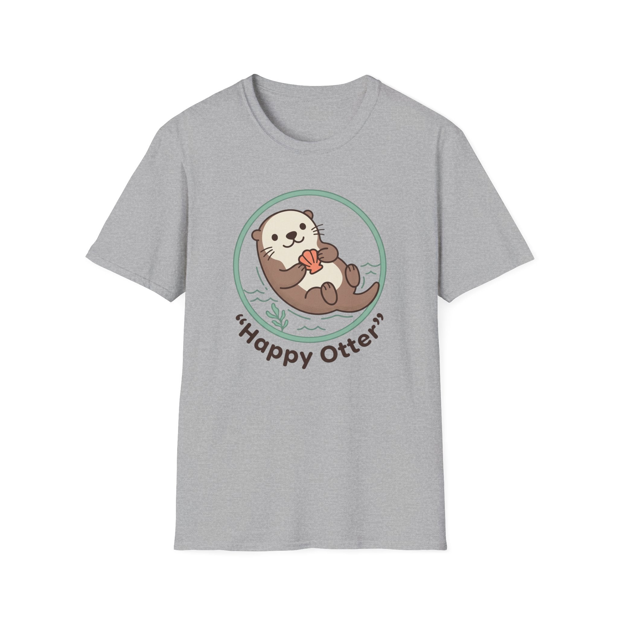 Happy Otter T-Shirt — Cute Sea Otter Graphic Tee