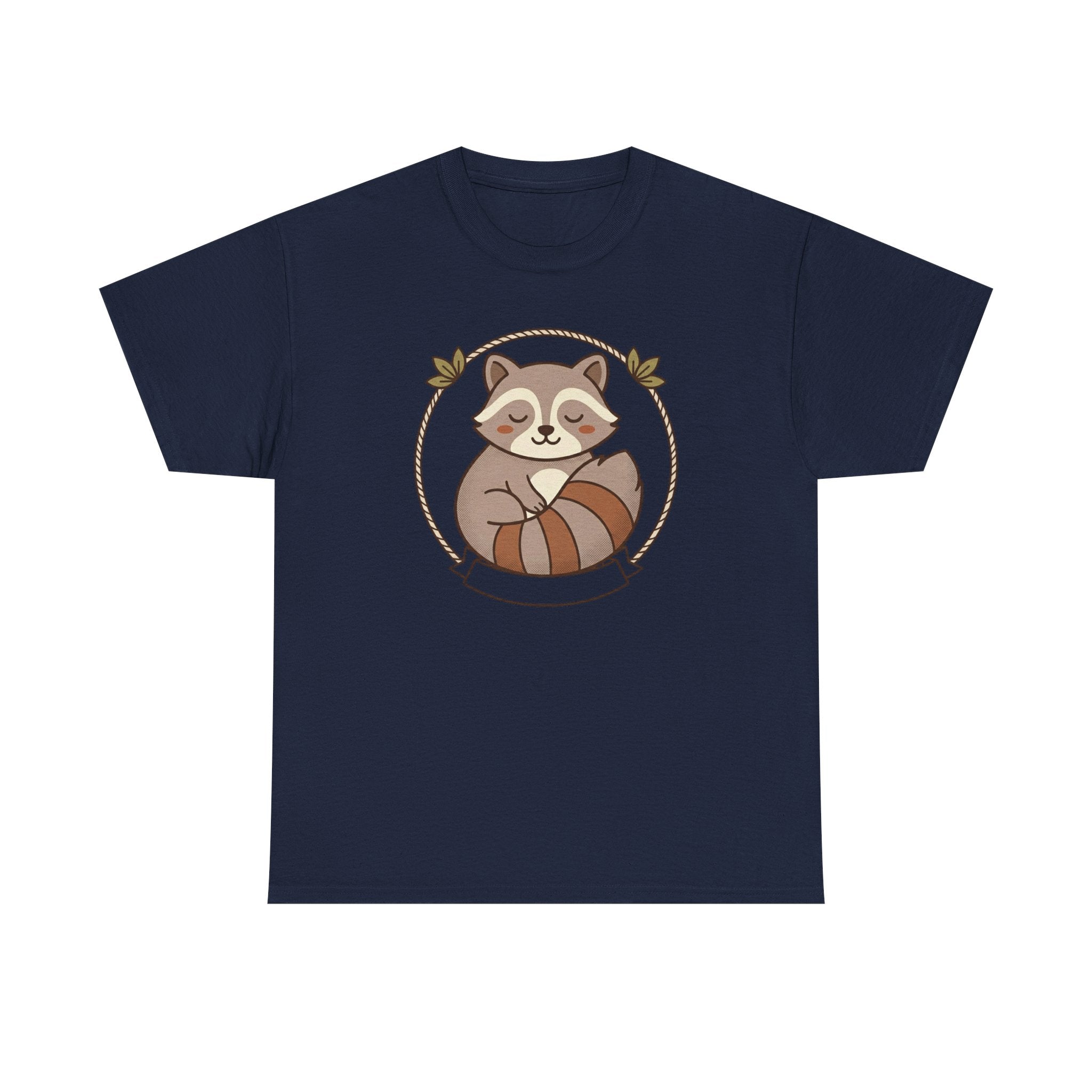 Raccoon Cute Cartoon Tee — Adorable Forest Animal Graphic T-Shirt