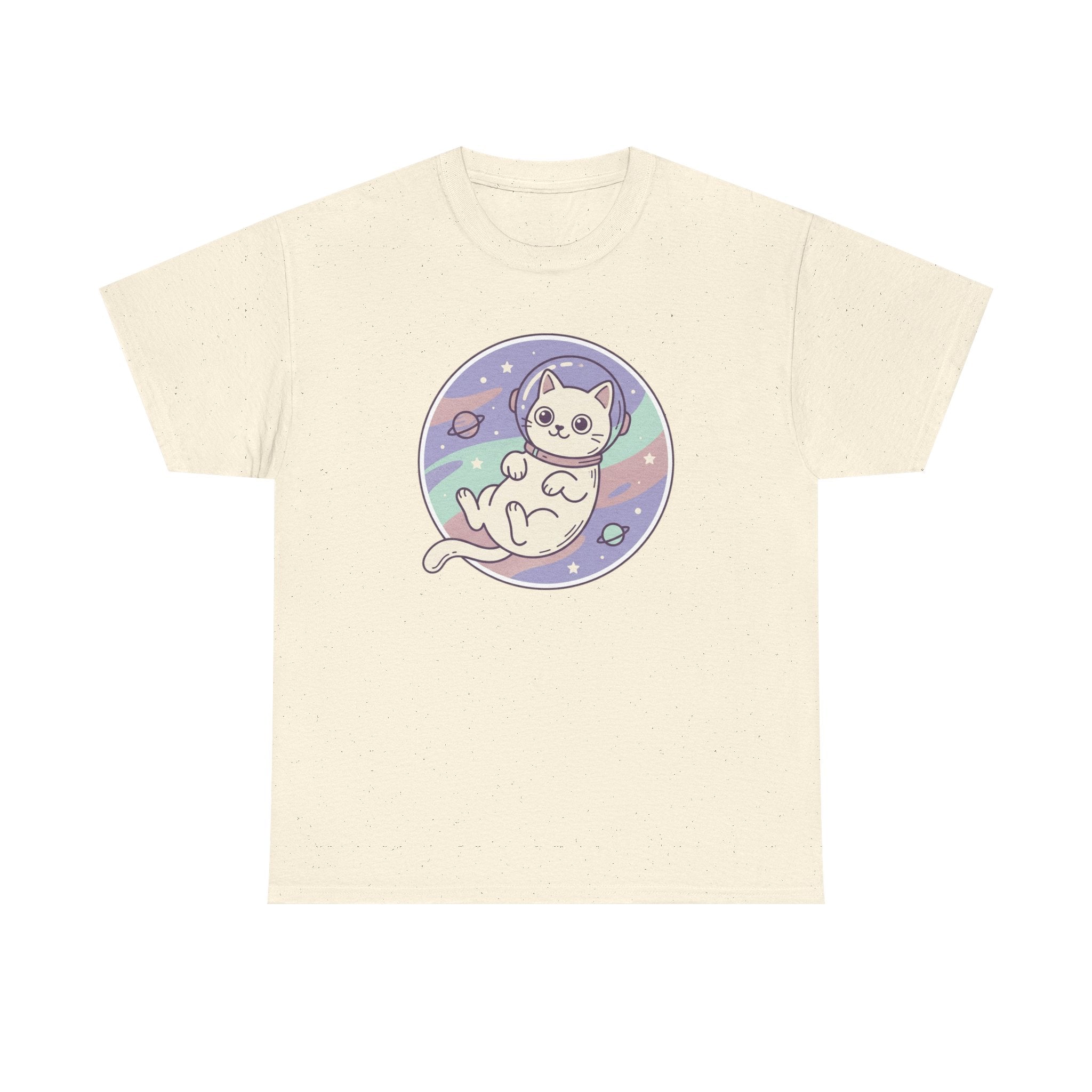Space Cat Unisex Heavy Cotton Tee