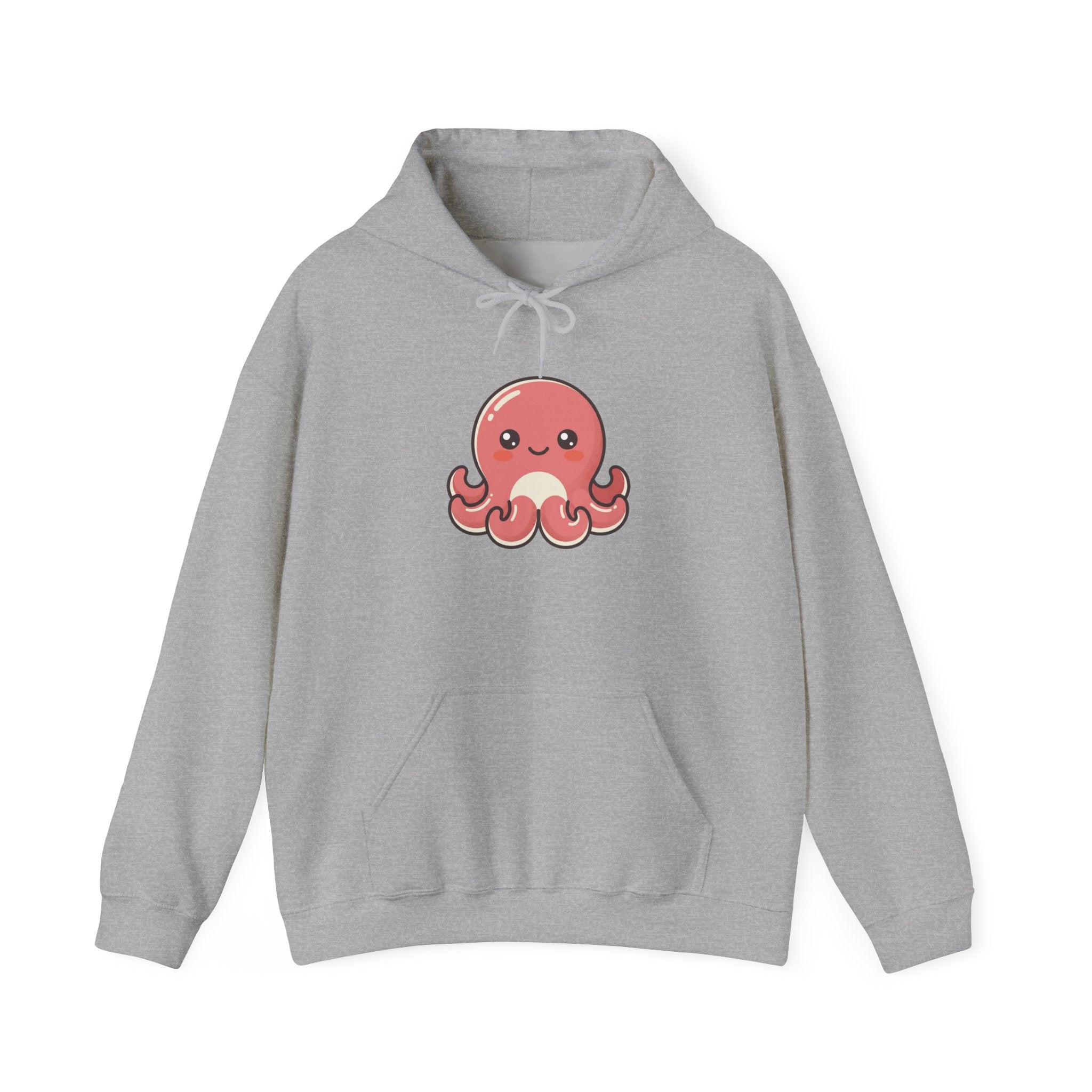Cute Pink Octopus Hoodie – Kawaii Marine Animal Pullover