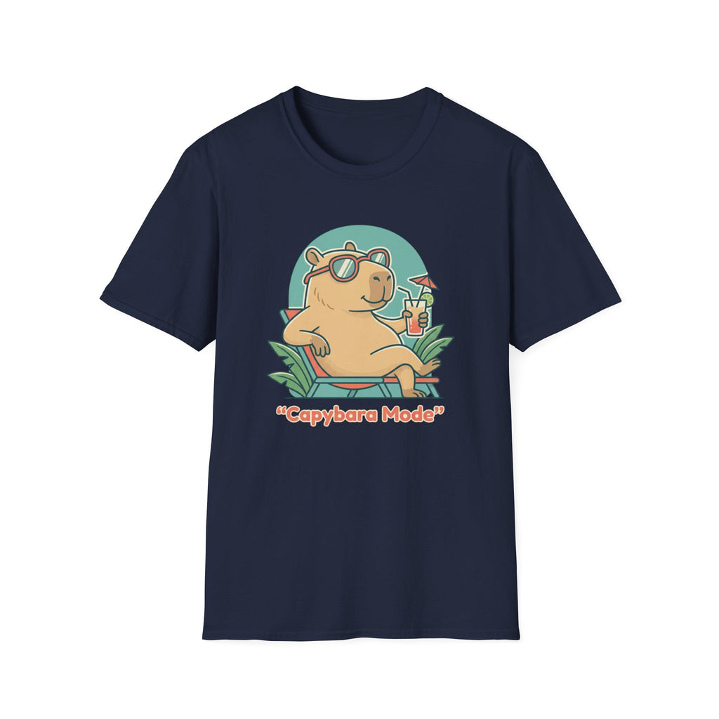 Capybara Mode Unisex Softstyle T-Shirt