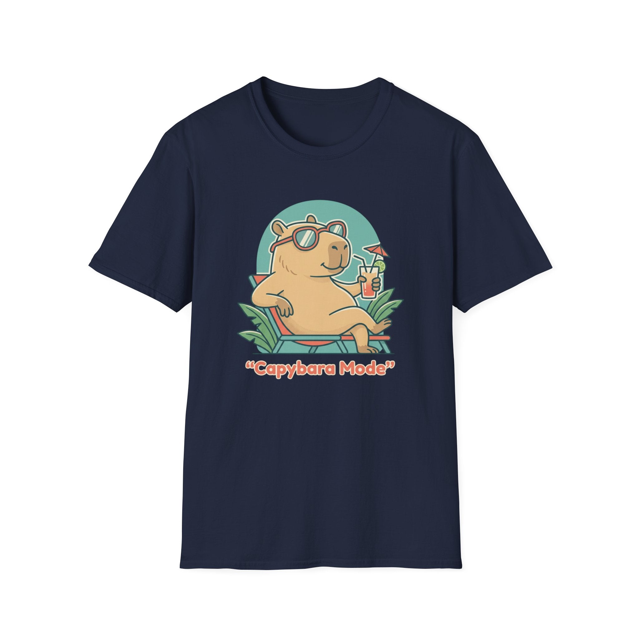 Capybara Mode Unisex Softstyle T-Shirt