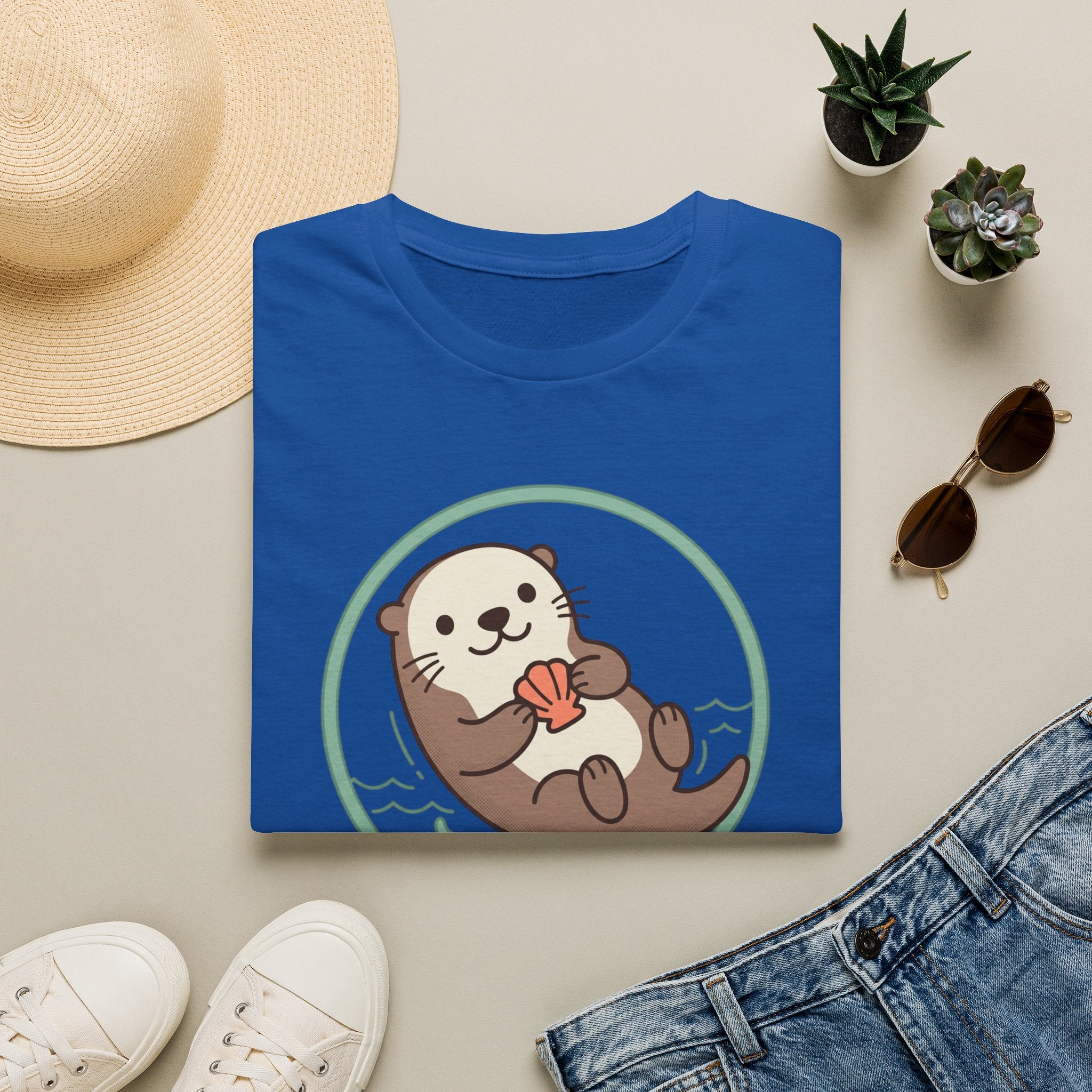 Happy Otter T-Shirt — Cute Sea Otter Graphic Tee