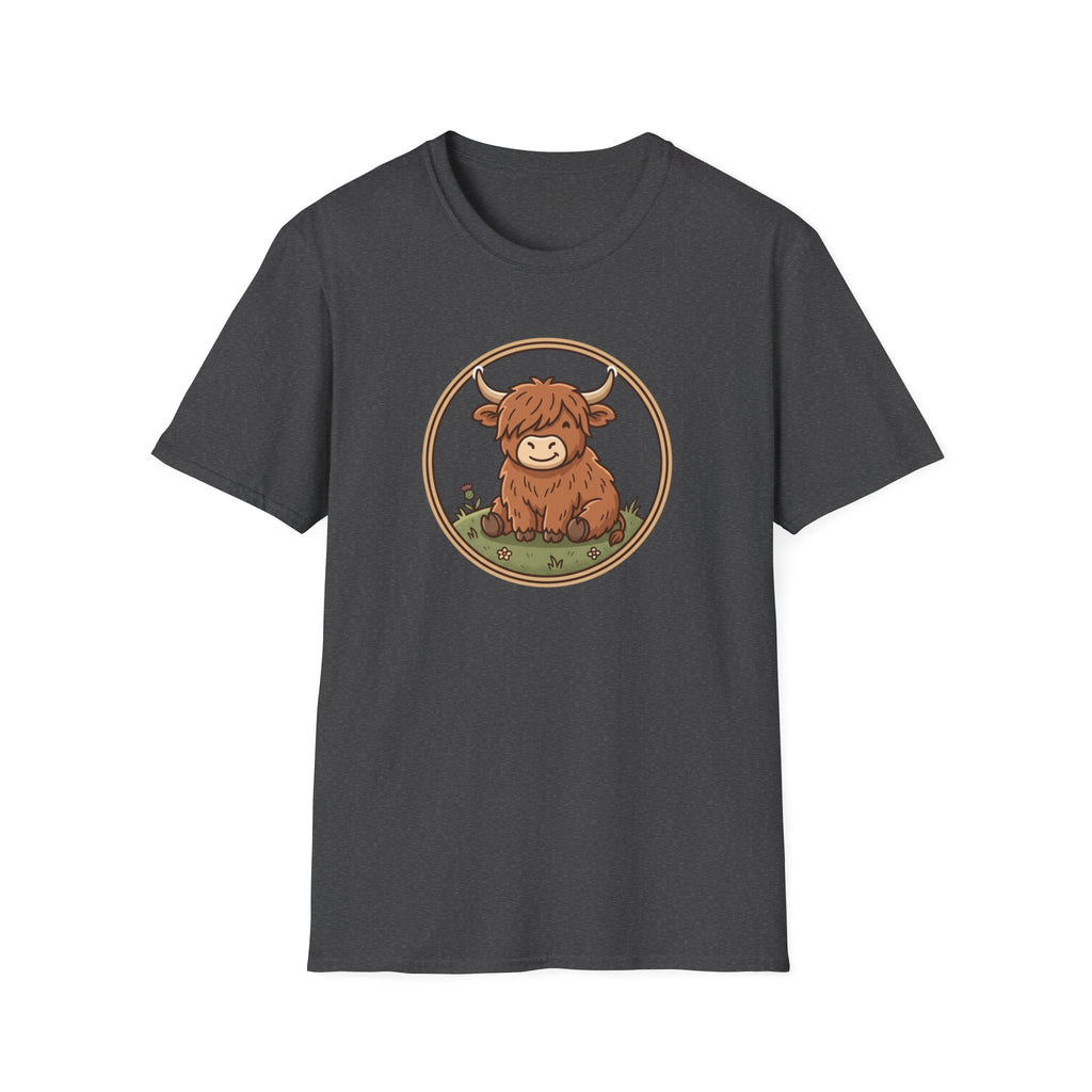 Highland Cow Graphic T-Shirt — Cute Scottish Highland Cattle Tee