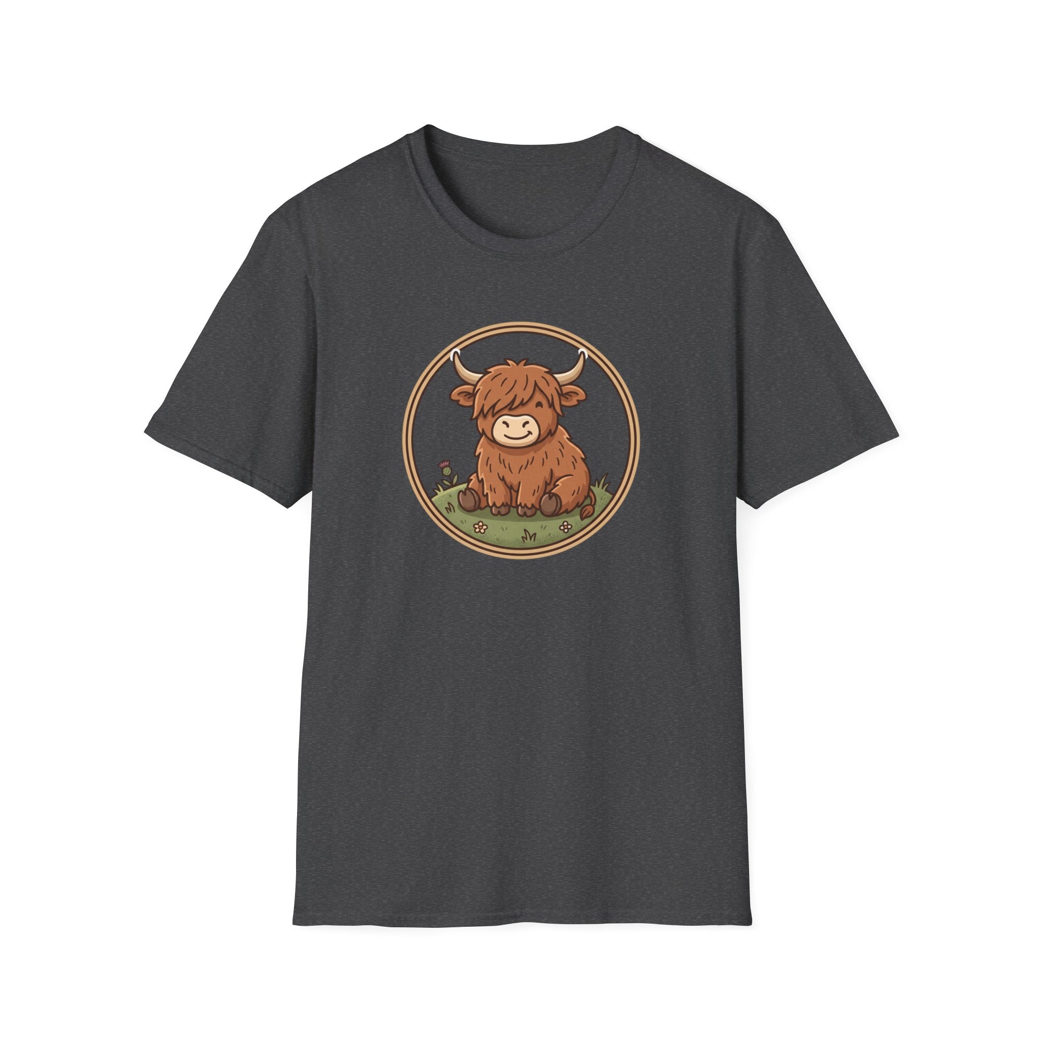 Highland Cow Graphic T-Shirt — Cute Scottish Highland Cattle Tee