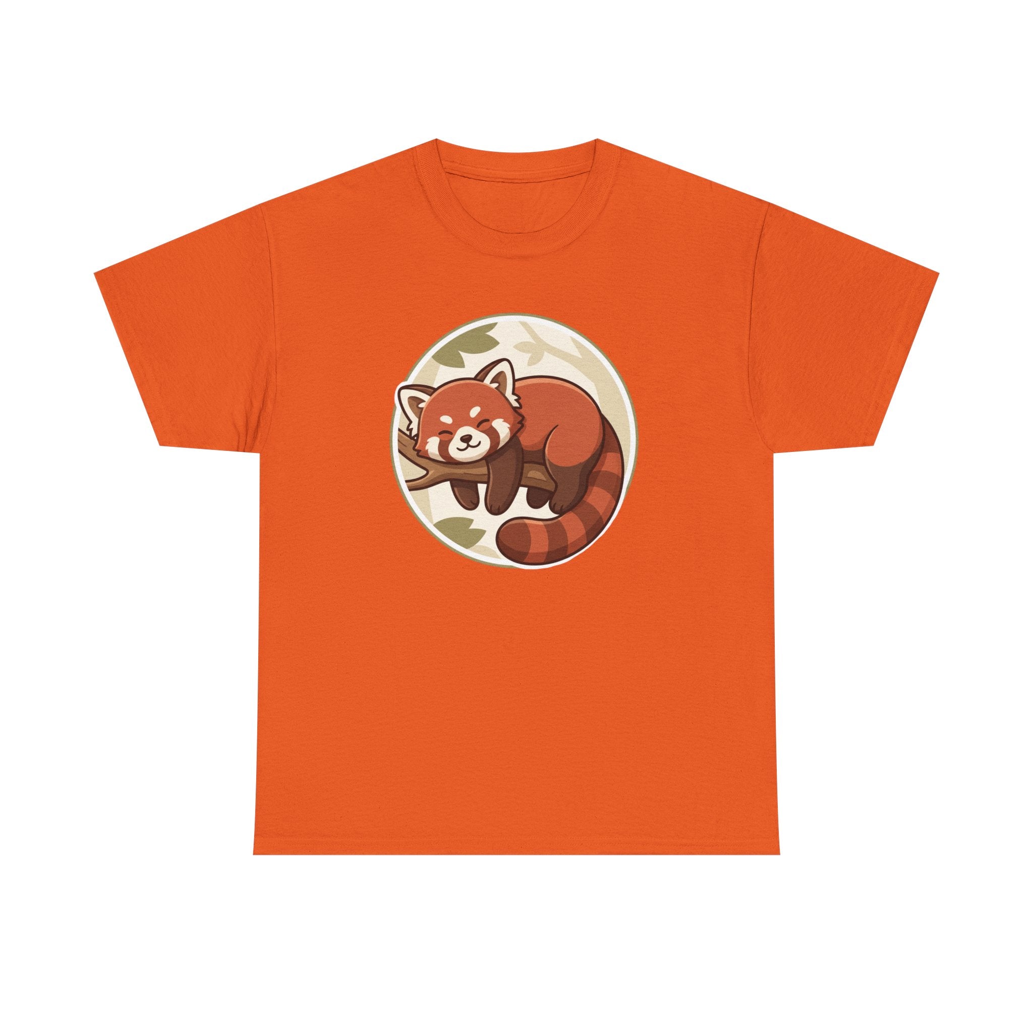 Cozy Red Panda Unisex Heavy Cotton Tee