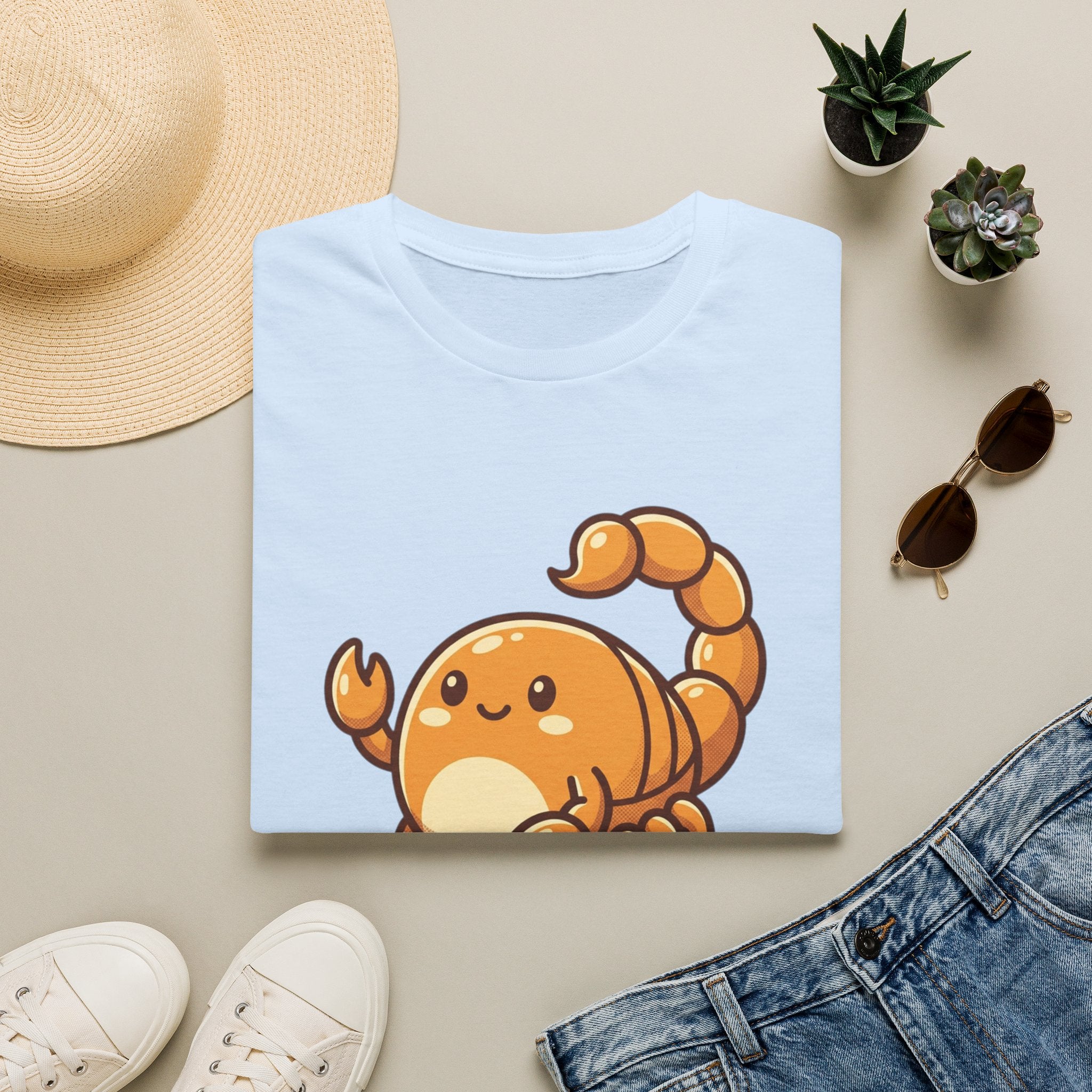 Cute Cartoon Scorpion T-Shirt — Kawaii Scorpion Tee
