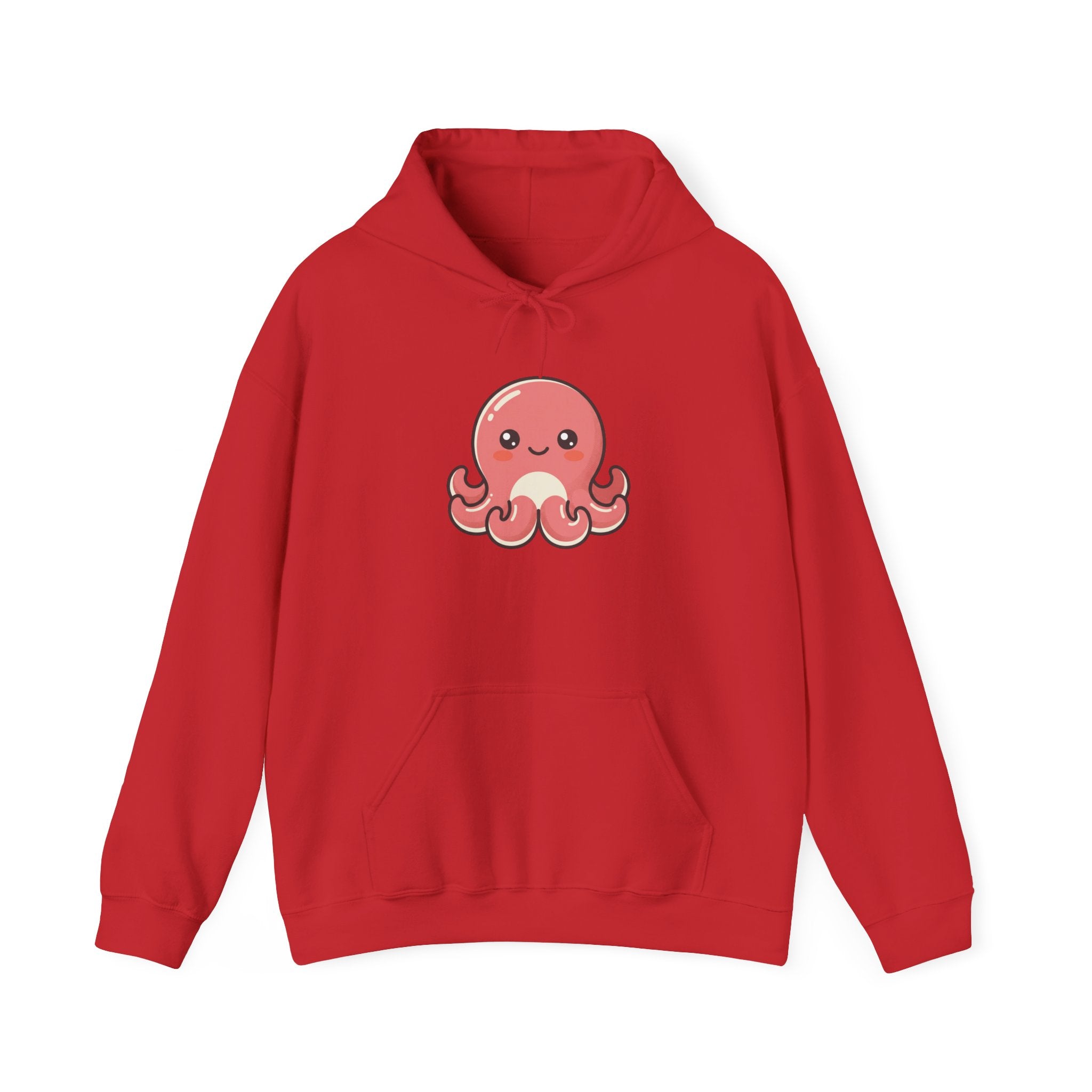 Cute Pink Octopus Hoodie – Kawaii Marine Animal Pullover
