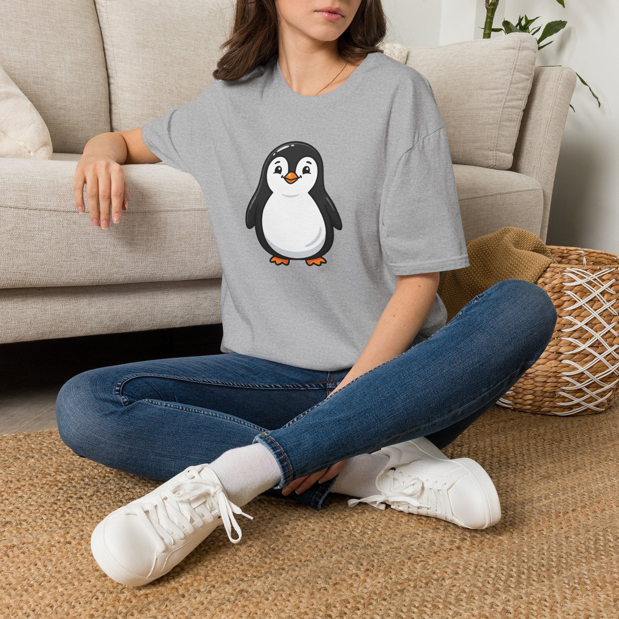 Cute Penguin Graphic T-Shirt — Adorable Winter Animal Tee