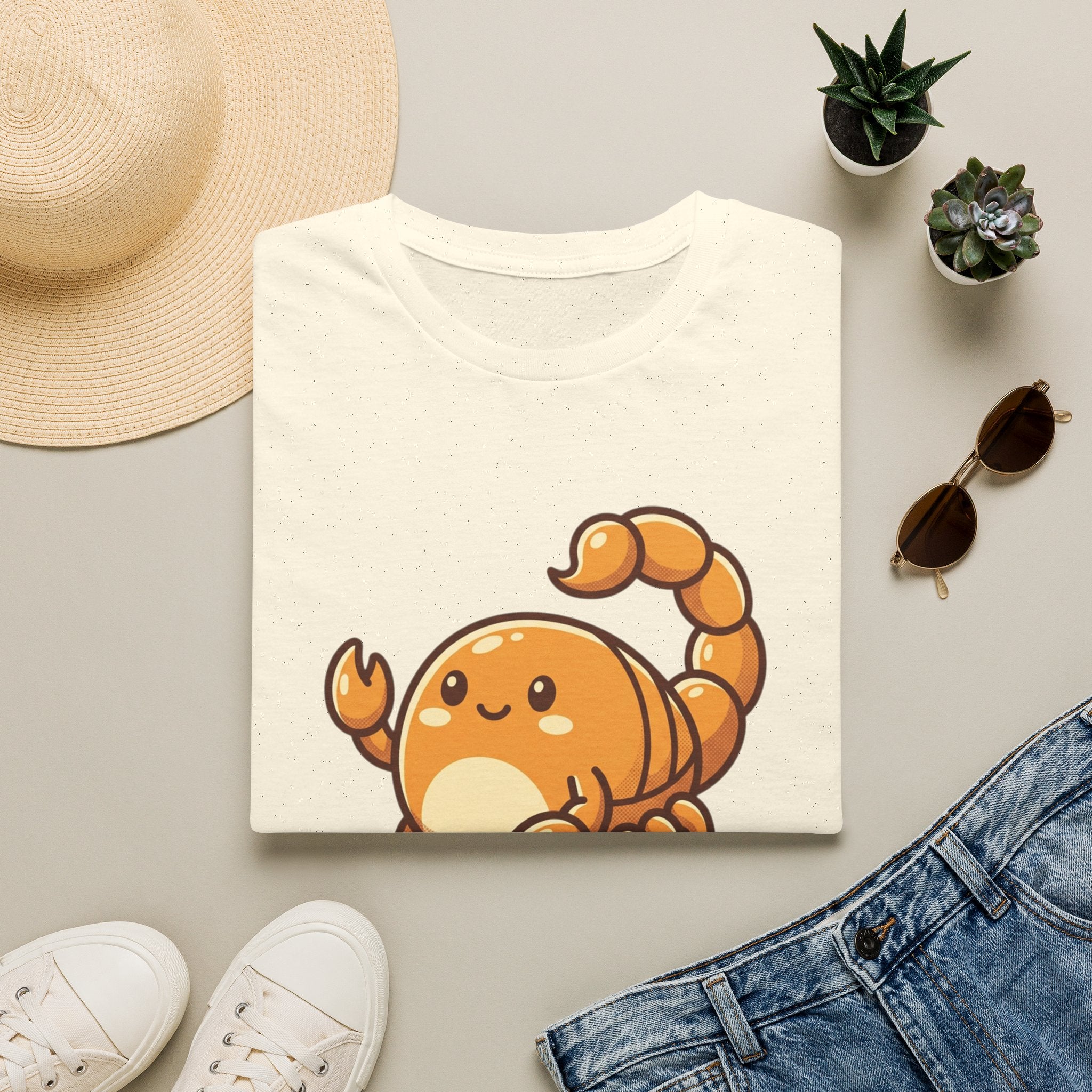 Cute Cartoon Scorpion T-Shirt — Kawaii Scorpion Tee