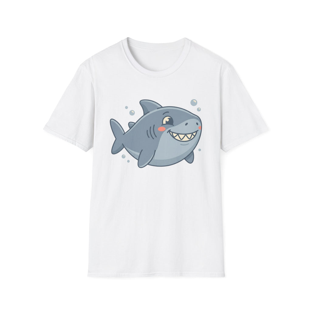 Cute Smiling Shark T-Shirt — Playful Cartoon Ocean Tee