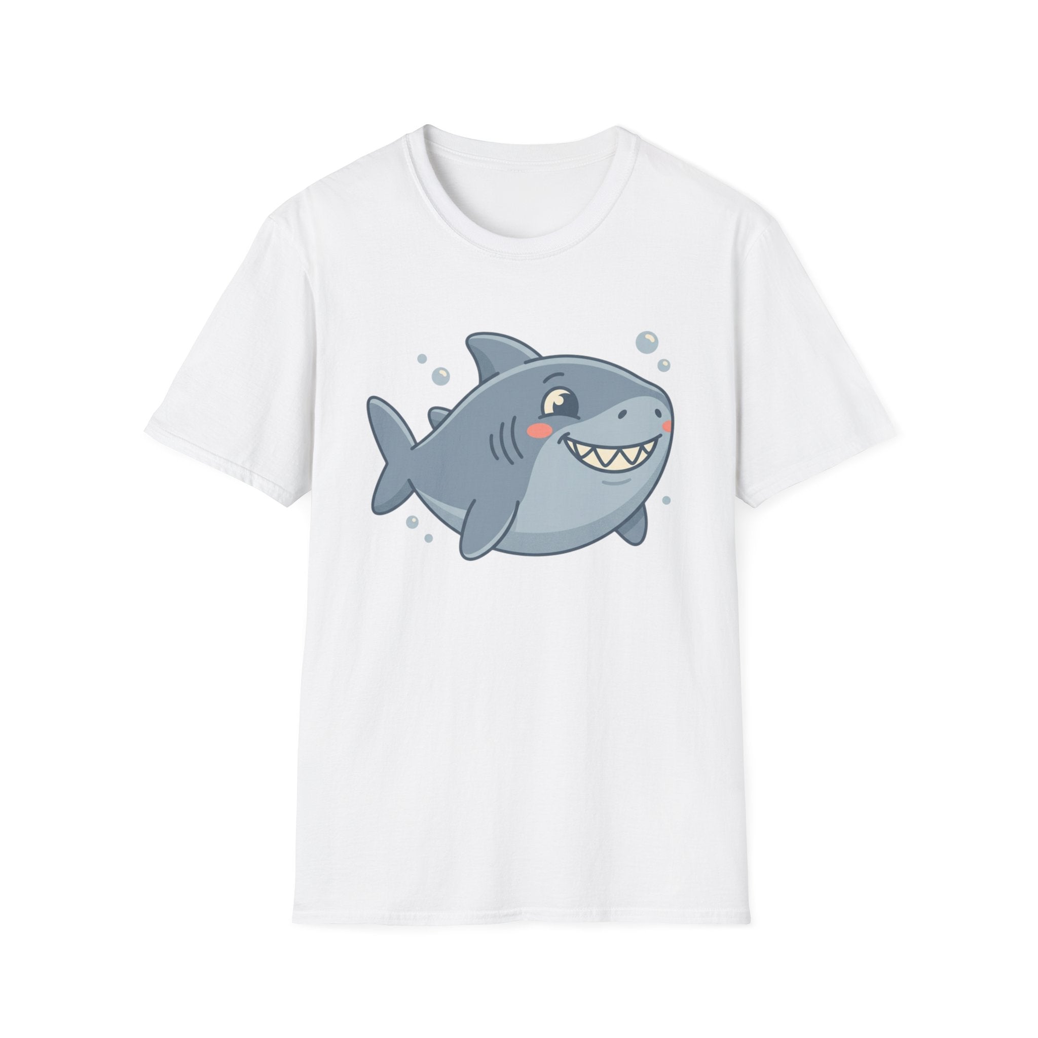 Cute Smiling Shark T-Shirt — Playful Cartoon Ocean Tee