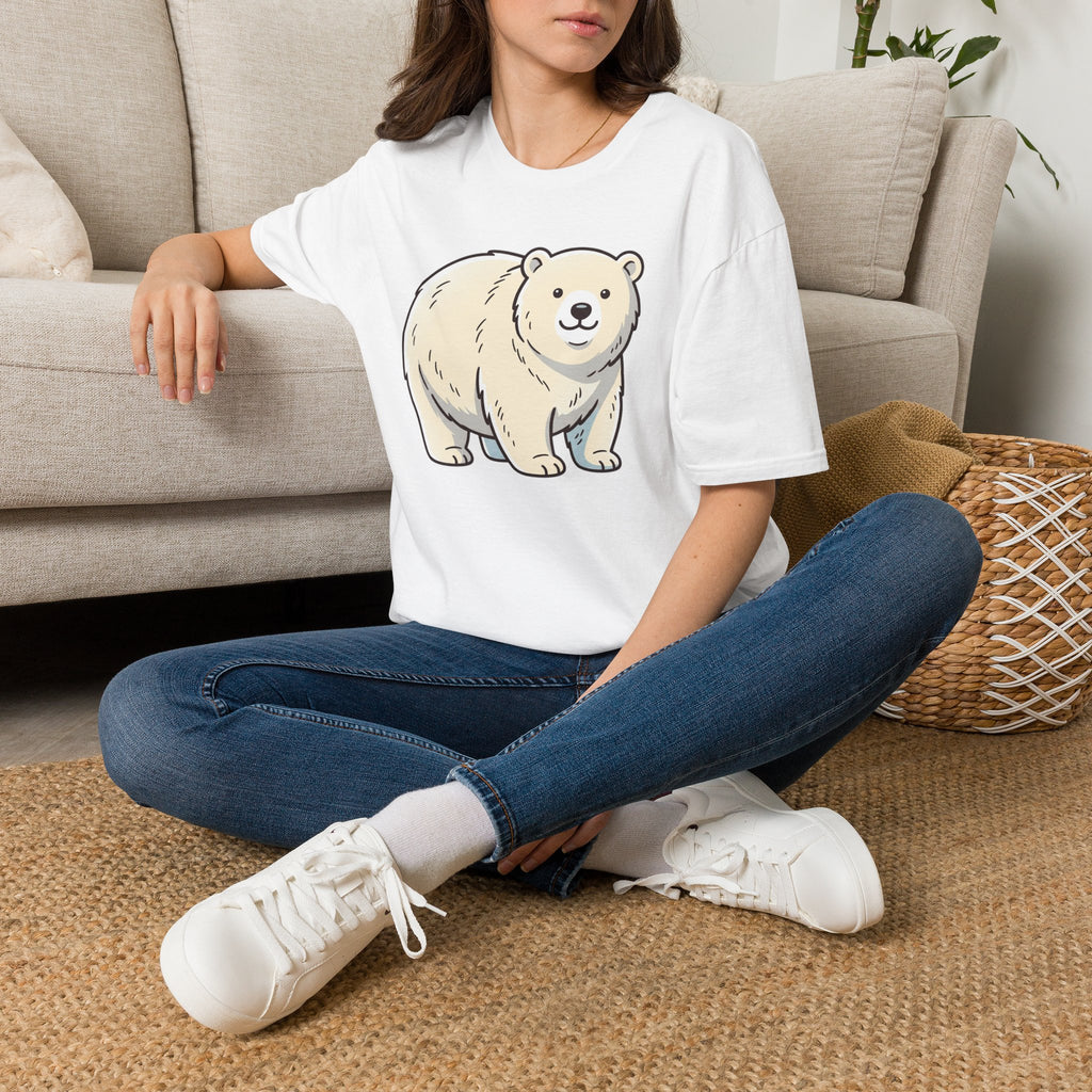 Cute Polar Bear Graphic T‑Shirt — Adorable Arctic Animal Tee