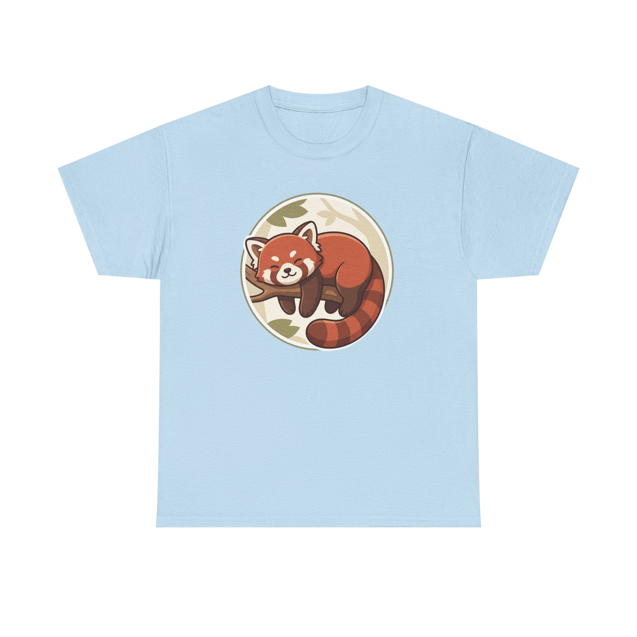 Cozy Red Panda Unisex Heavy Cotton Tee