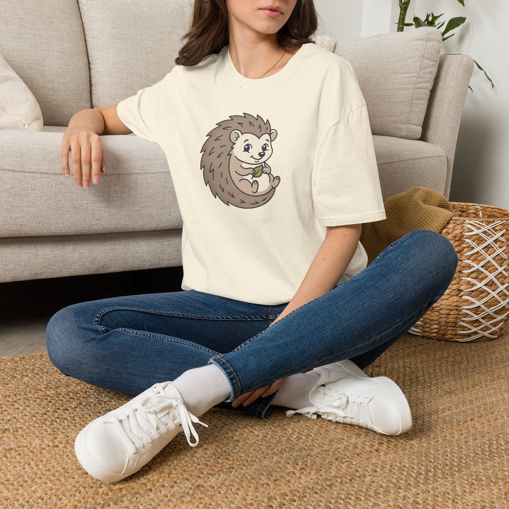 Hedgehog Cute Cartoon T-Shirt — Adorable Woodland Animal Tee