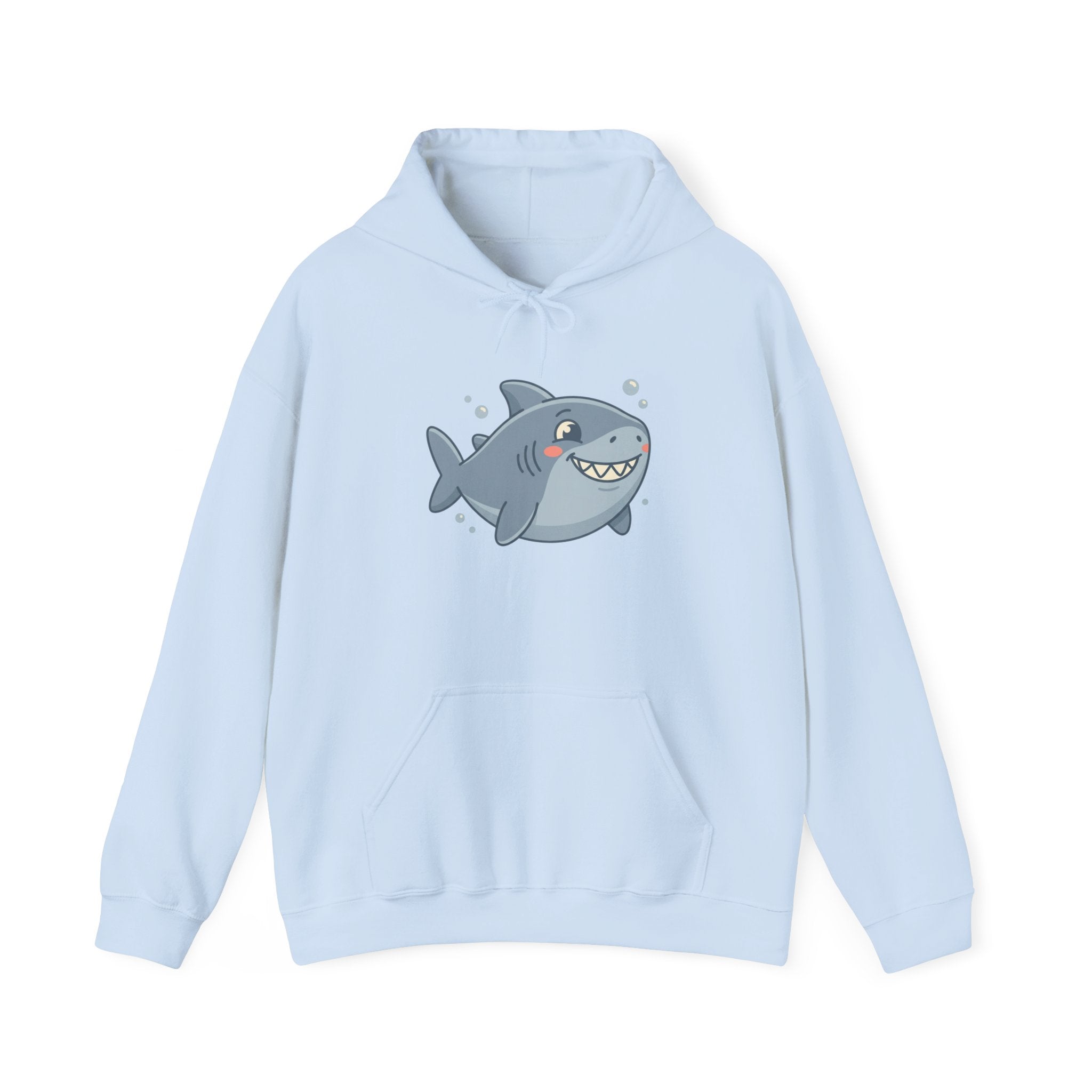Cute Smiling Shark Hoodie – Cartoon Ocean Shark Pullover