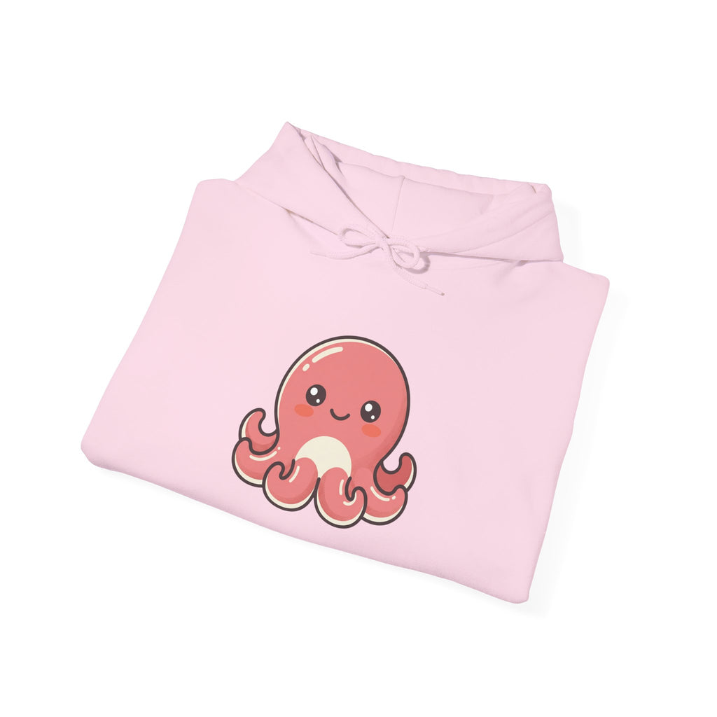 Cute Pink Octopus Hoodie – Kawaii Marine Animal Pullover