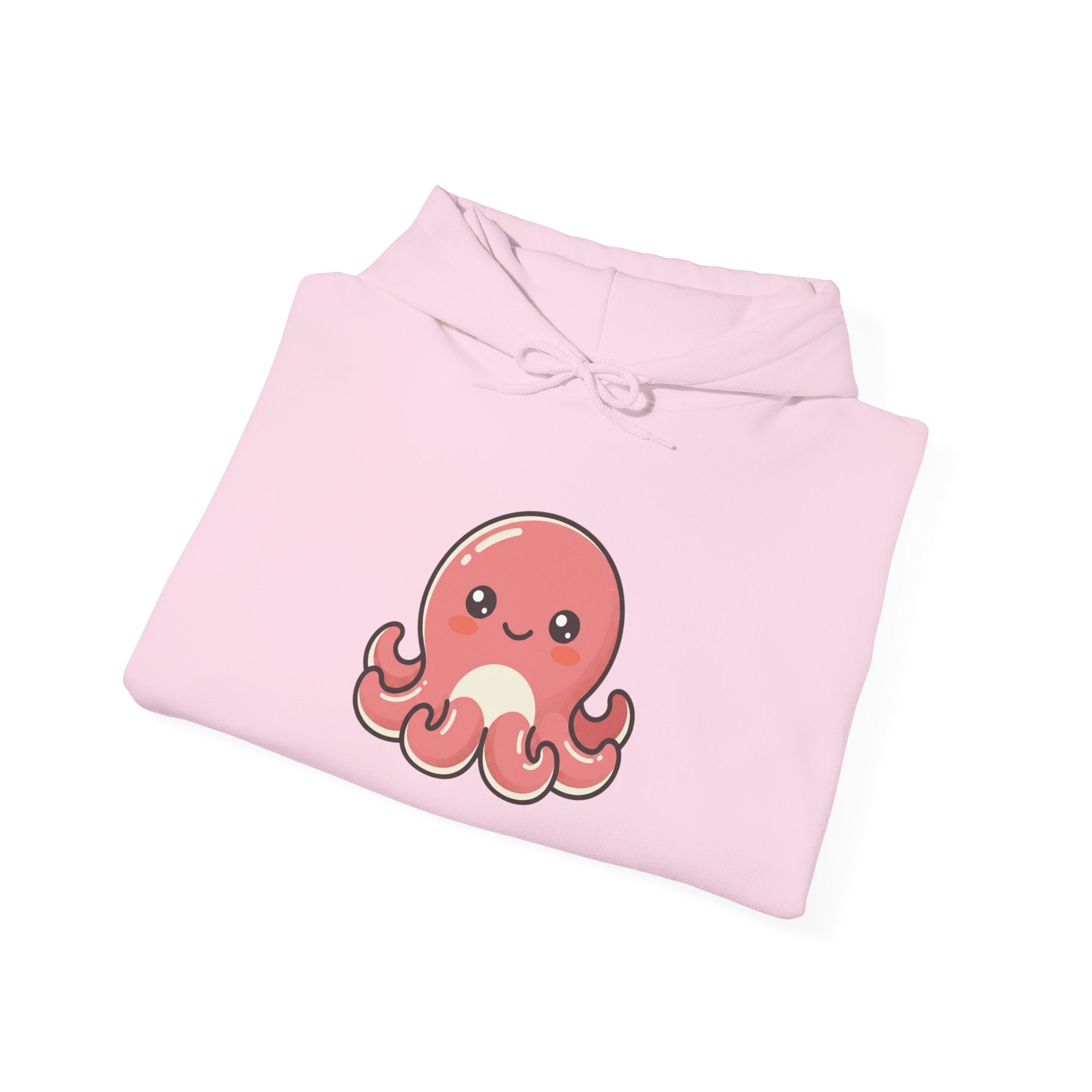 Cute Pink Octopus Hoodie – Kawaii Marine Animal Pullover