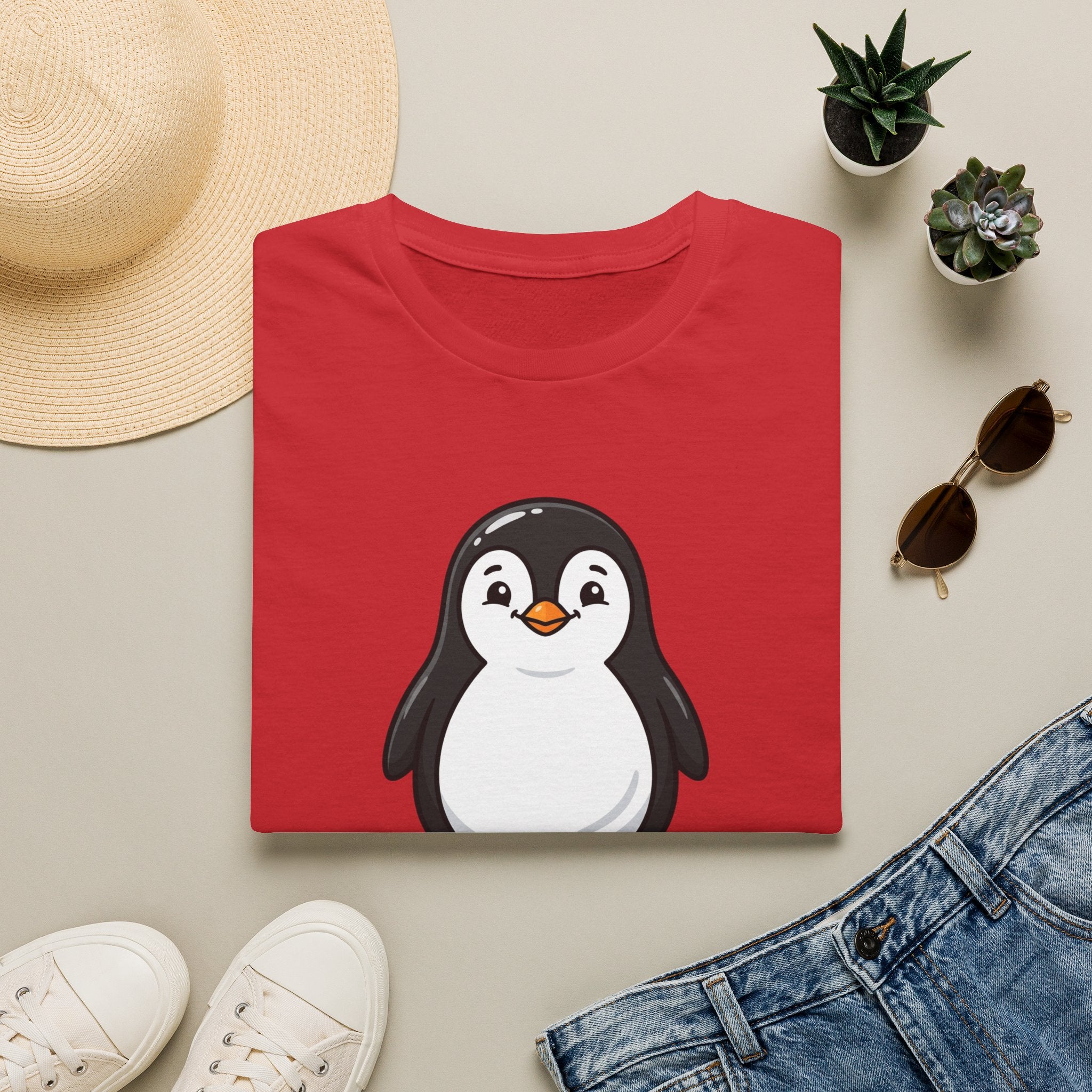 Cute Penguin Graphic T-Shirt — Adorable Winter Animal Tee