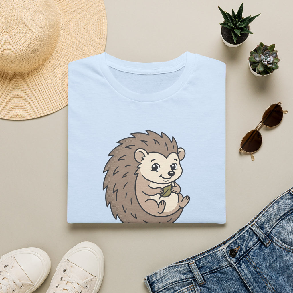 Hedgehog Cute Cartoon T-Shirt — Adorable Woodland Animal Tee
