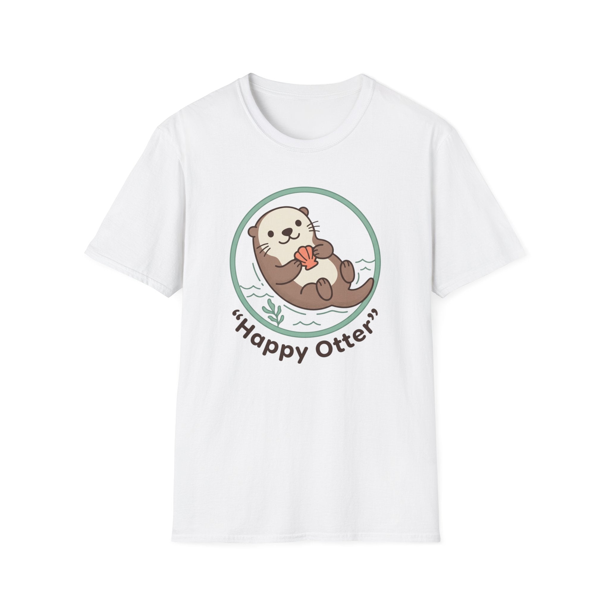 Happy Otter T-Shirt — Cute Sea Otter Graphic Tee